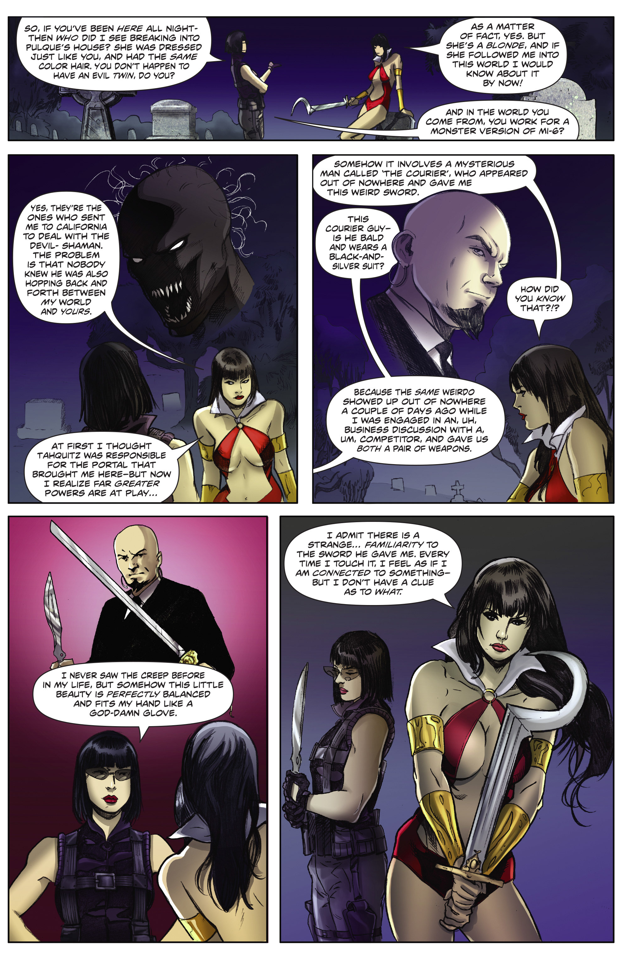 Read online Swords of Sorrow: Vampirella & Jennifer Blood comic -  Issue #3 - 22