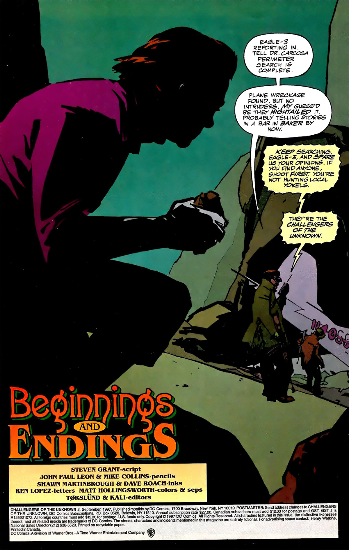 Read online Challengers of the Unknown (1997) comic -  Issue #8 - 2