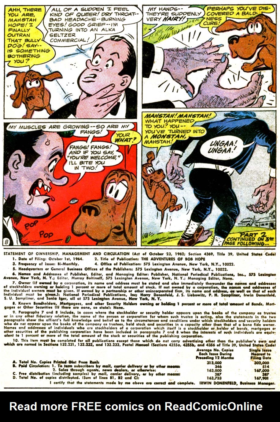 Read online The Adventures of Bob Hope comic -  Issue #92 - 10