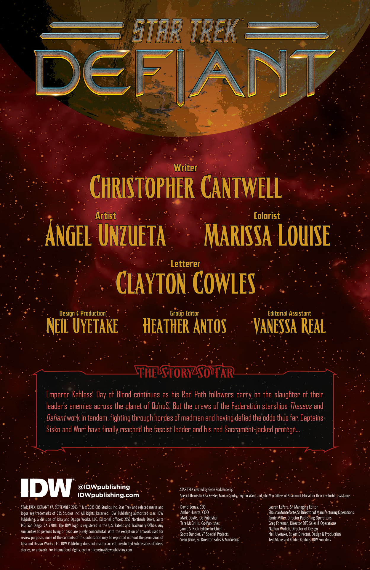 Read online Star Trek: Defiant comic -  Issue #7 - 2