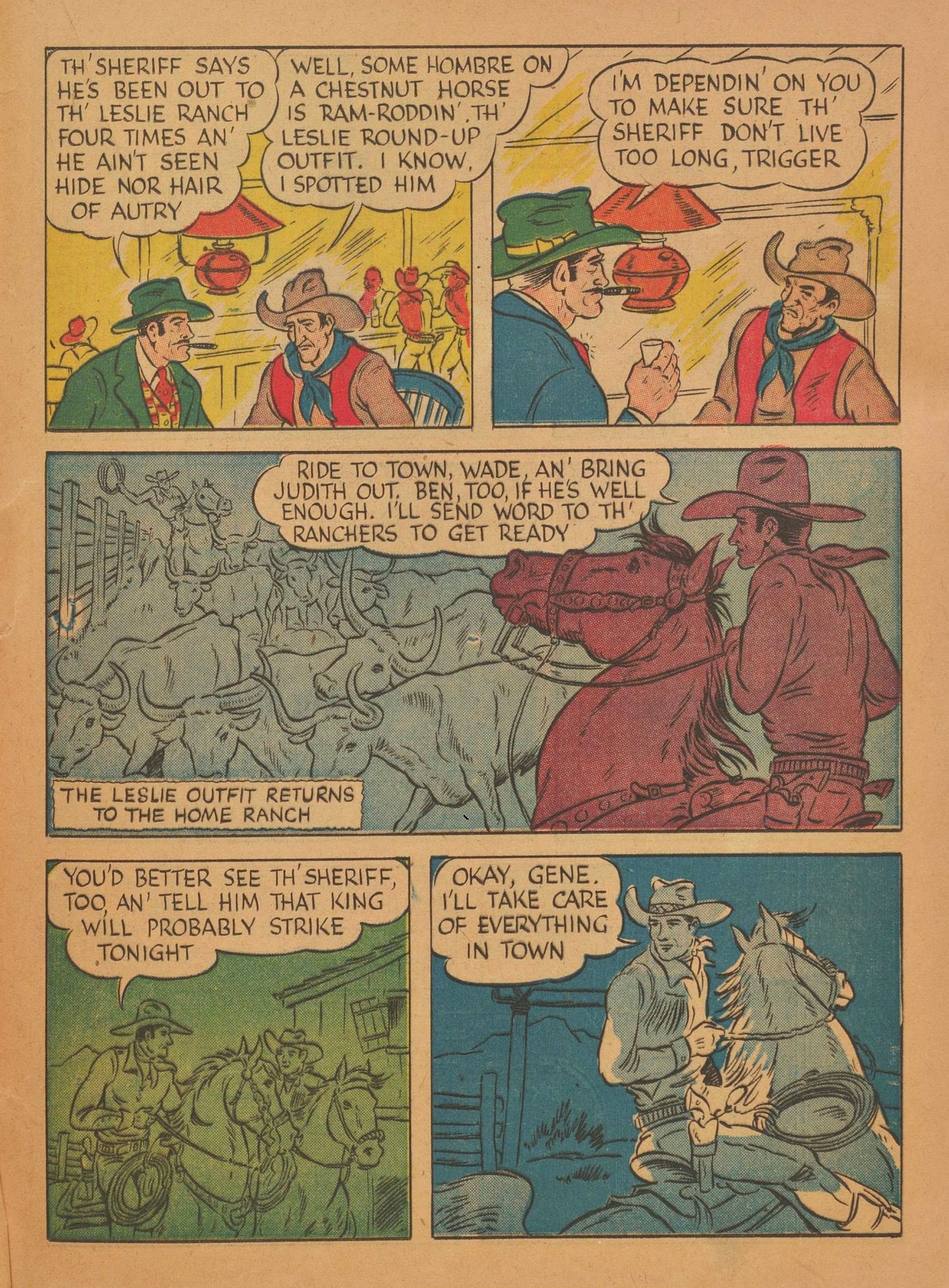 Read online Gene Autry Comics comic -  Issue #6 - 47