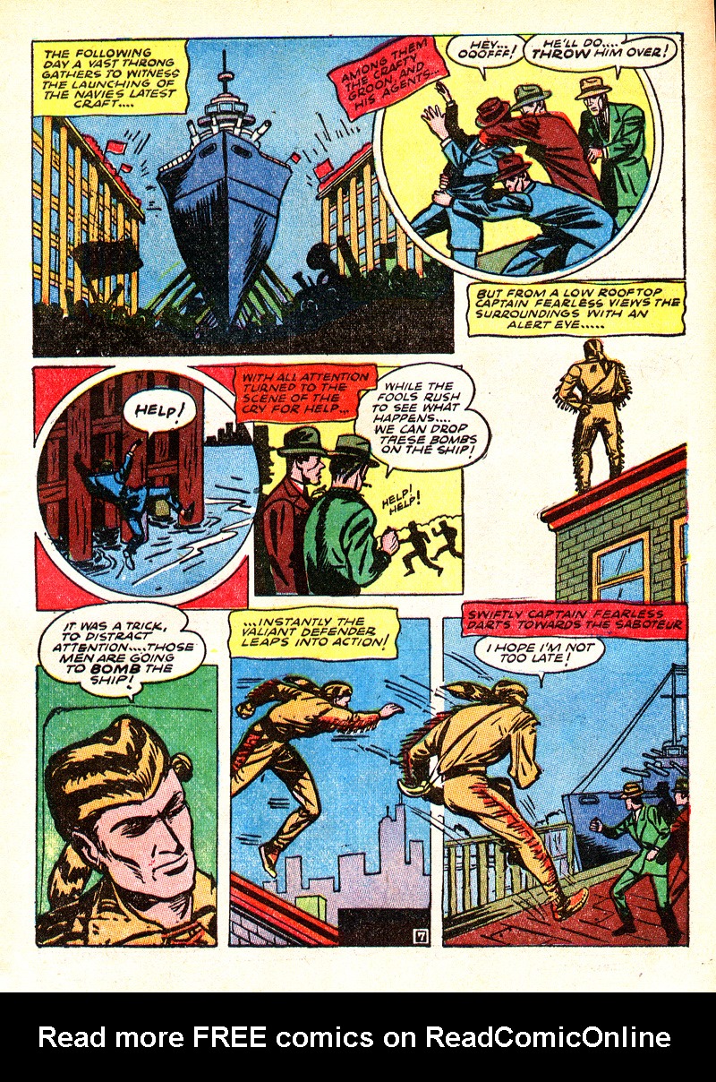 Read online Captain Fearless comic -  Issue #1 - 9