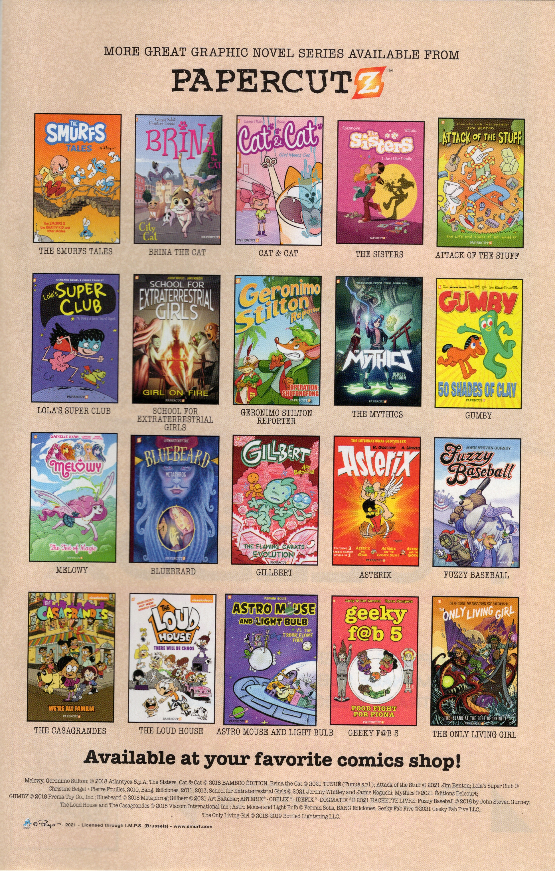 Read online Free Comic Book Day 2022 comic -  Issue # Papercutz Fuzzy Baseball - 31