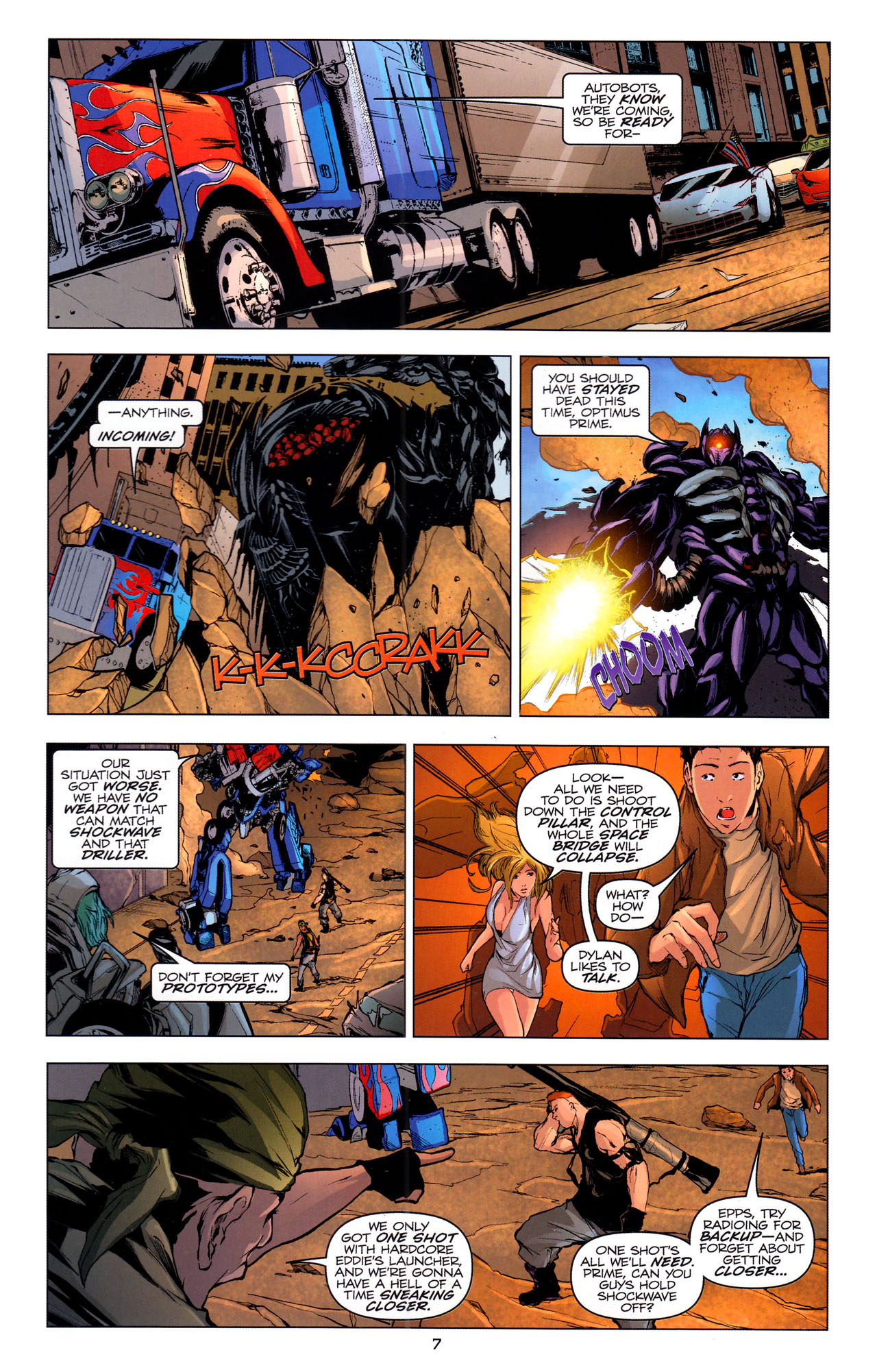 Read online Transformers: Dark of the Moon Movie Adaptation comic -  Issue #4 - 9