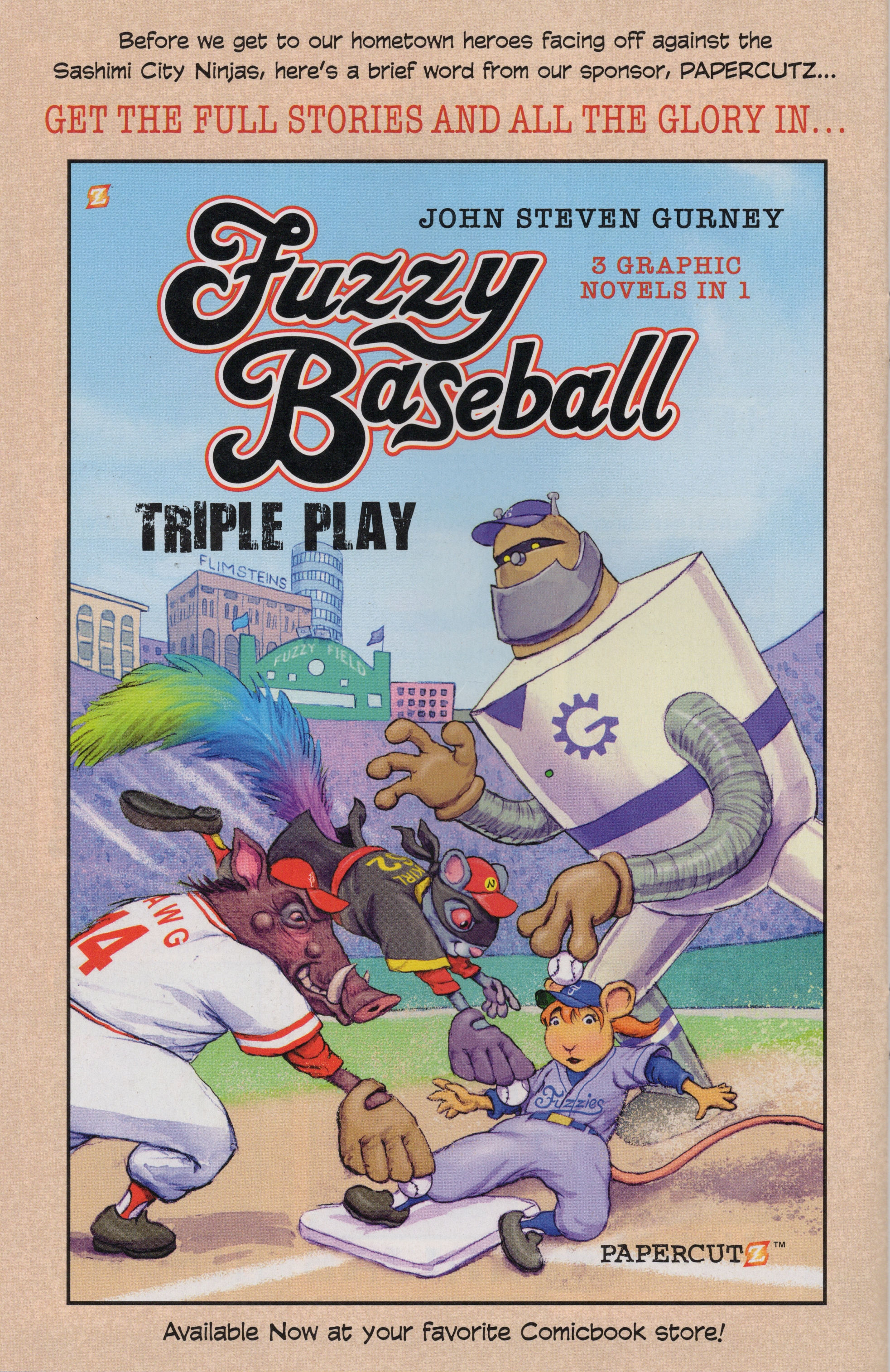 Read online Free Comic Book Day 2022 comic -  Issue # Papercutz Fuzzy Baseball - 18