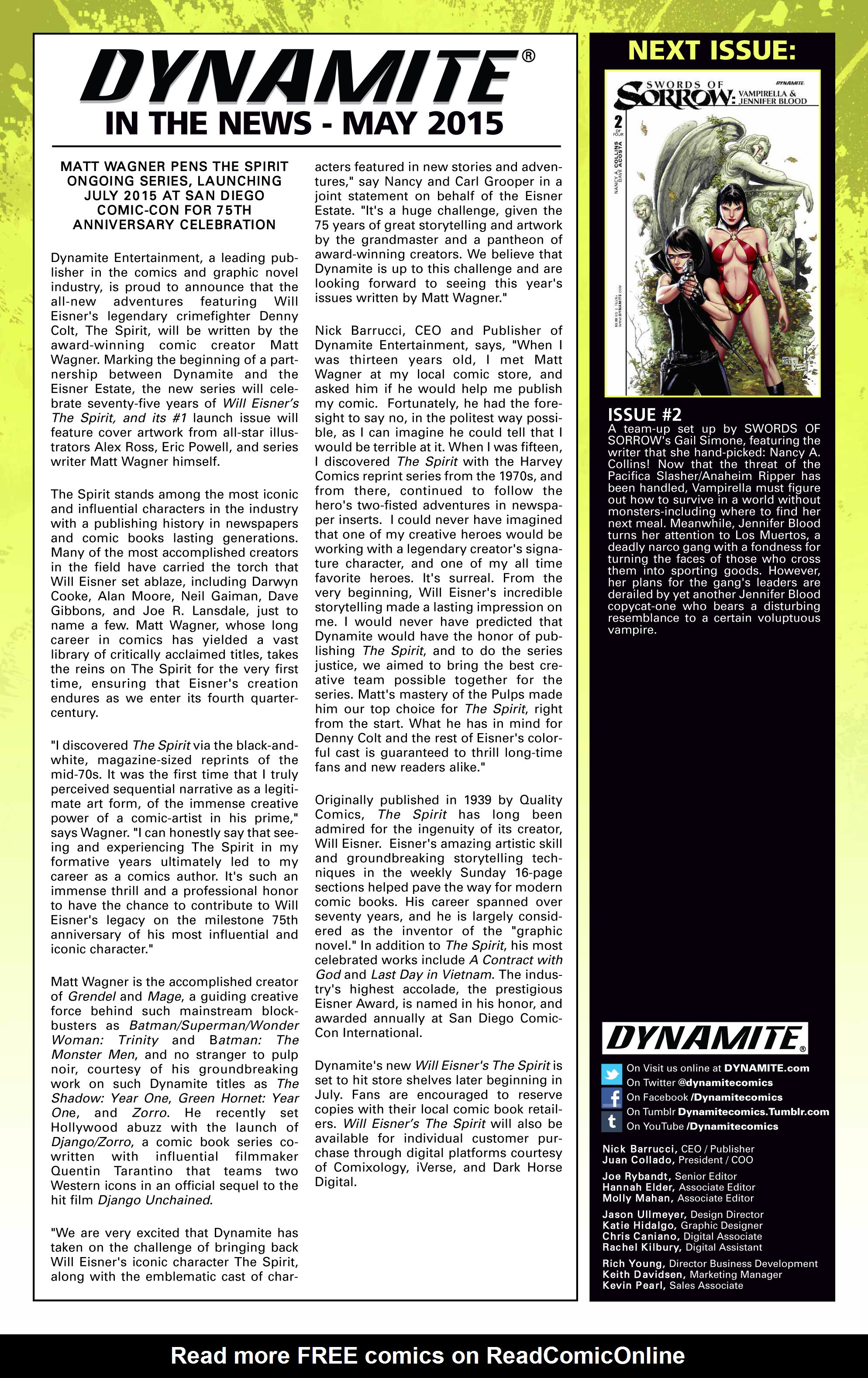 Read online Swords of Sorrow: Vampirella & Jennifer Blood comic -  Issue #1 - 26