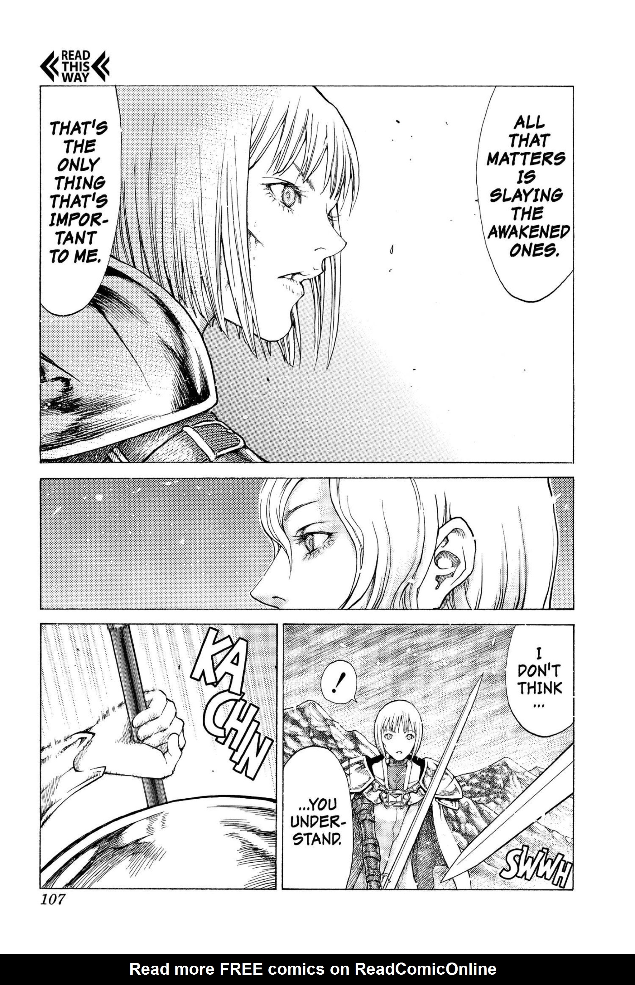 Read online Claymore comic -  Issue #10 - 99
