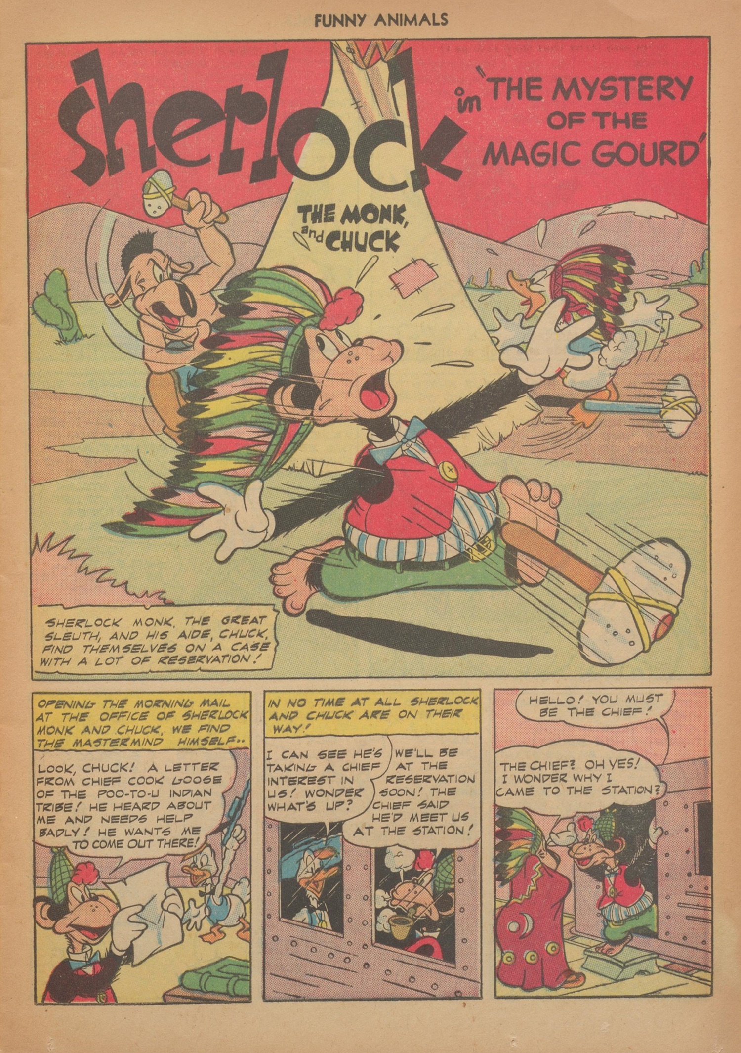 Read online Fawcett's Funny Animals comic -  Issue #54 - 13