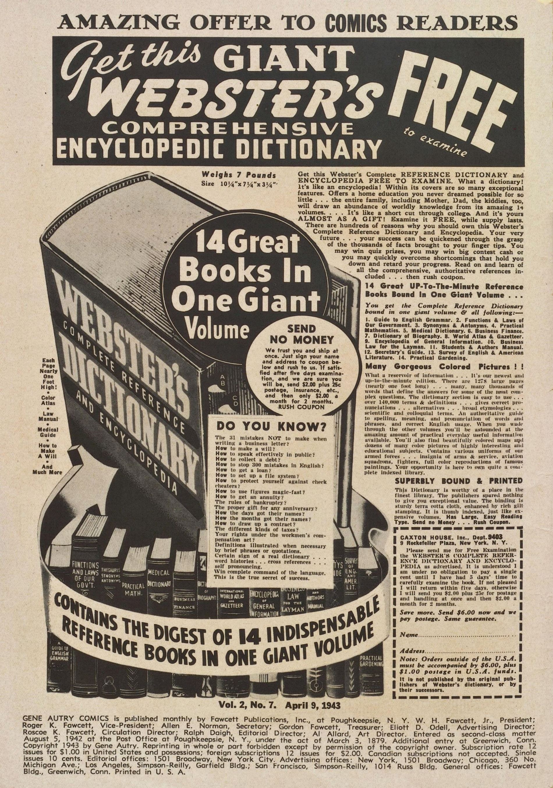 Read online Gene Autry Comics comic -  Issue #7 - 2