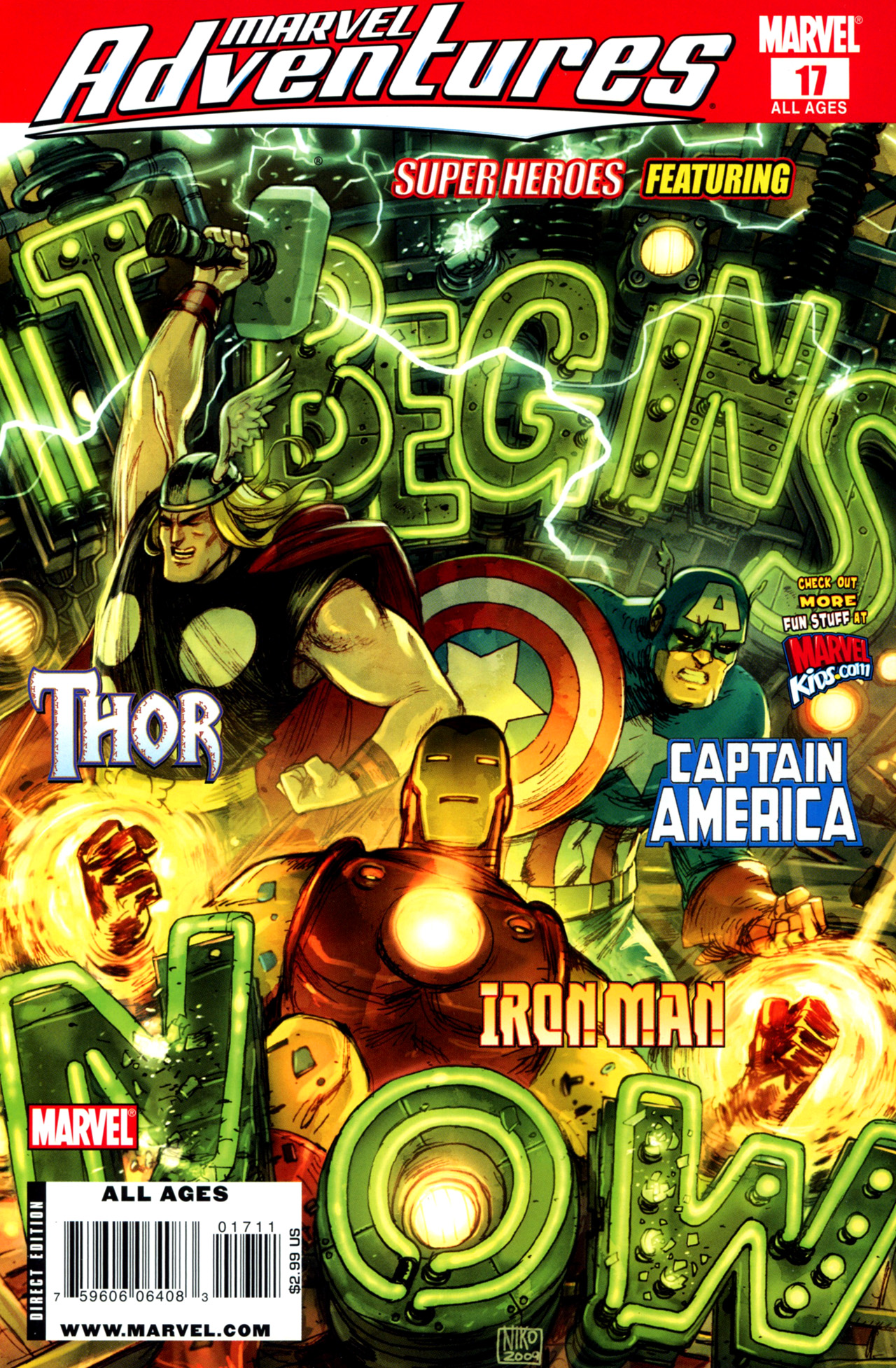 Read online Marvel Adventures Super Heroes (2008) comic -  Issue #17 - 1