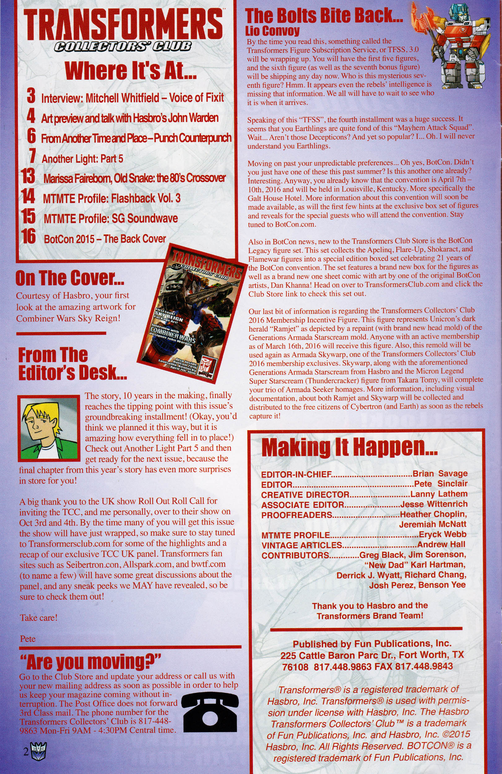 Read online Transformers: Collectors' Club comic -  Issue #65 - 2