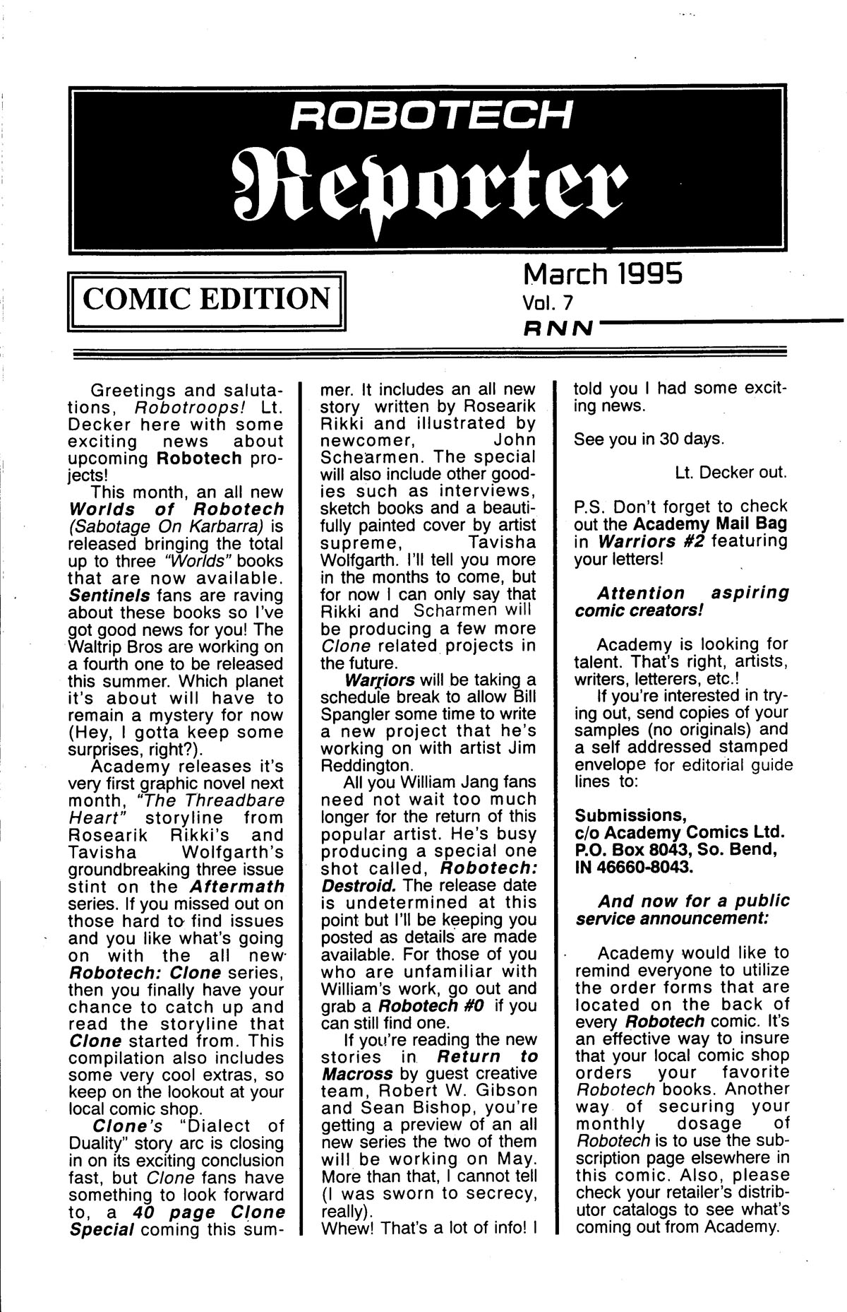 Read online Robotech: Smith World - Sabotage on Karbarra comic -  Issue # Full - 34