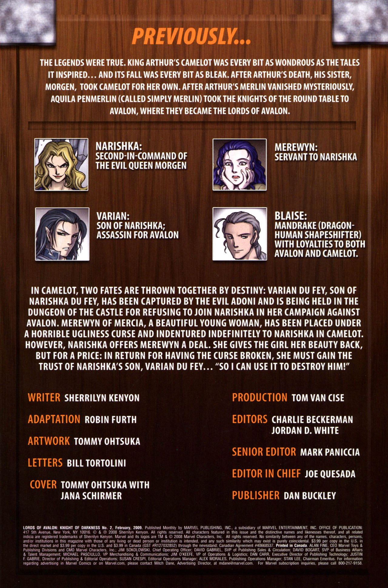 Read online Lords of Avalon: Knight of Darkness comic -  Issue #2 - 2