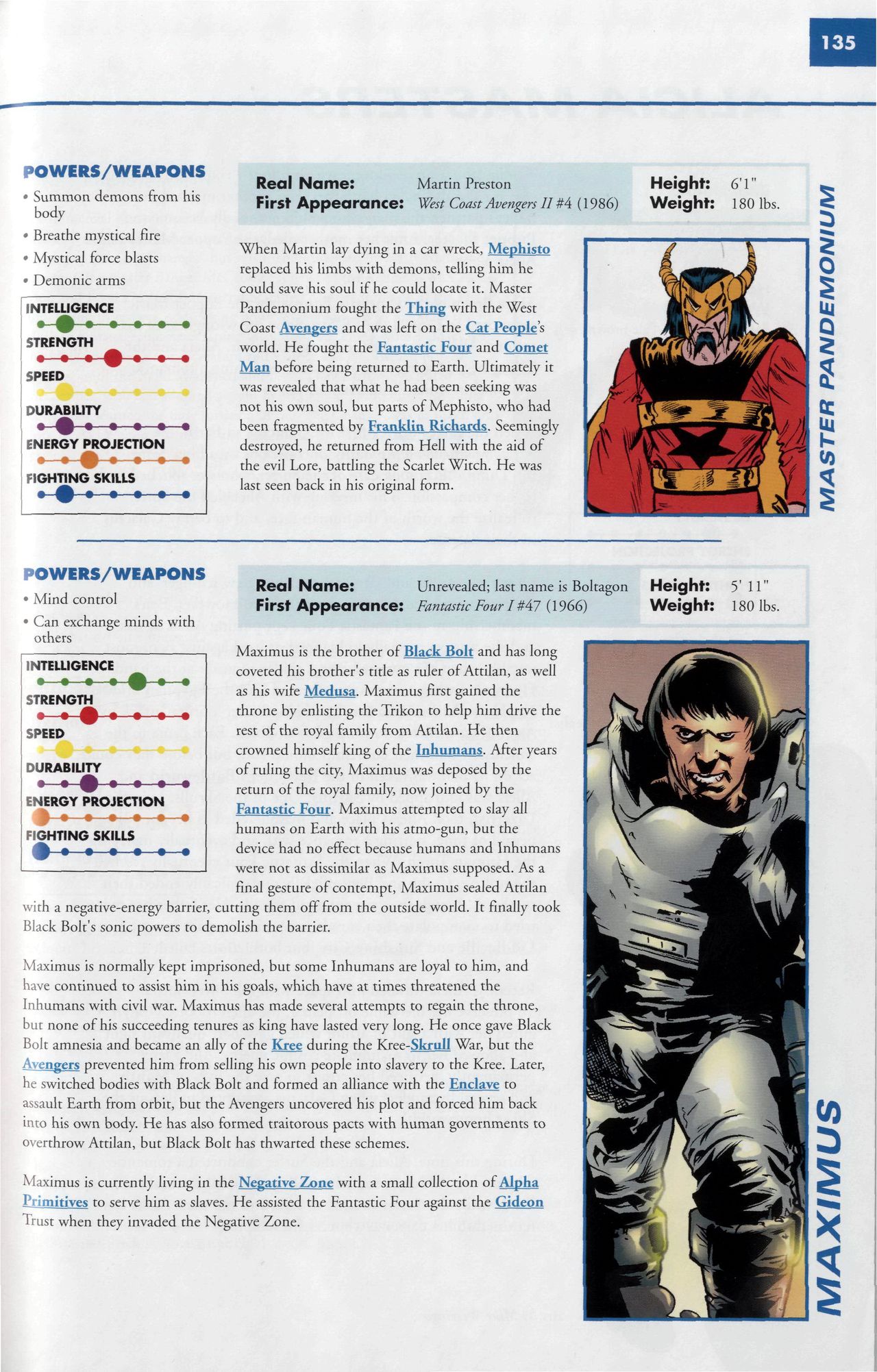 Read online Marvel Encyclopedia comic -  Issue # TPB 6 - 138