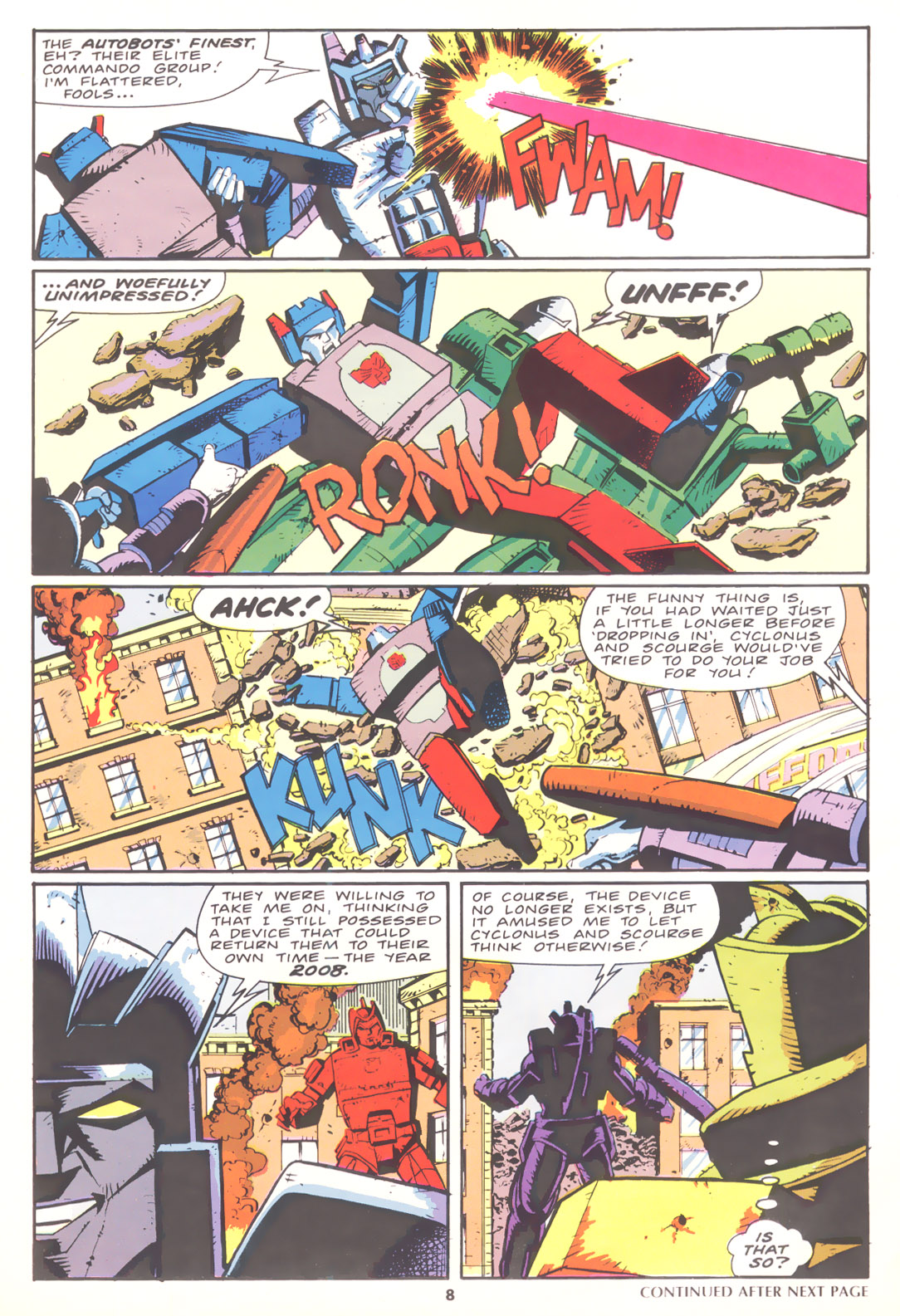 Read online The Transformers (UK) comic -  Issue #173 - 8