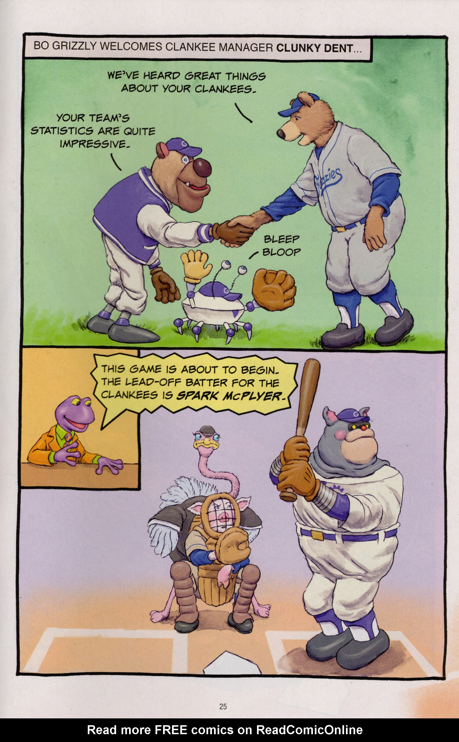 Read online Free Comic Book Day 2022 comic -  Issue # Papercutz Fuzzy Baseball - 25