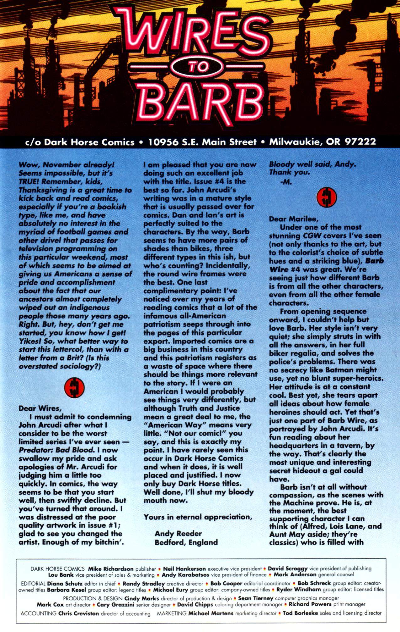 Read online Barb Wire (1994) comic -  Issue #7 - 24