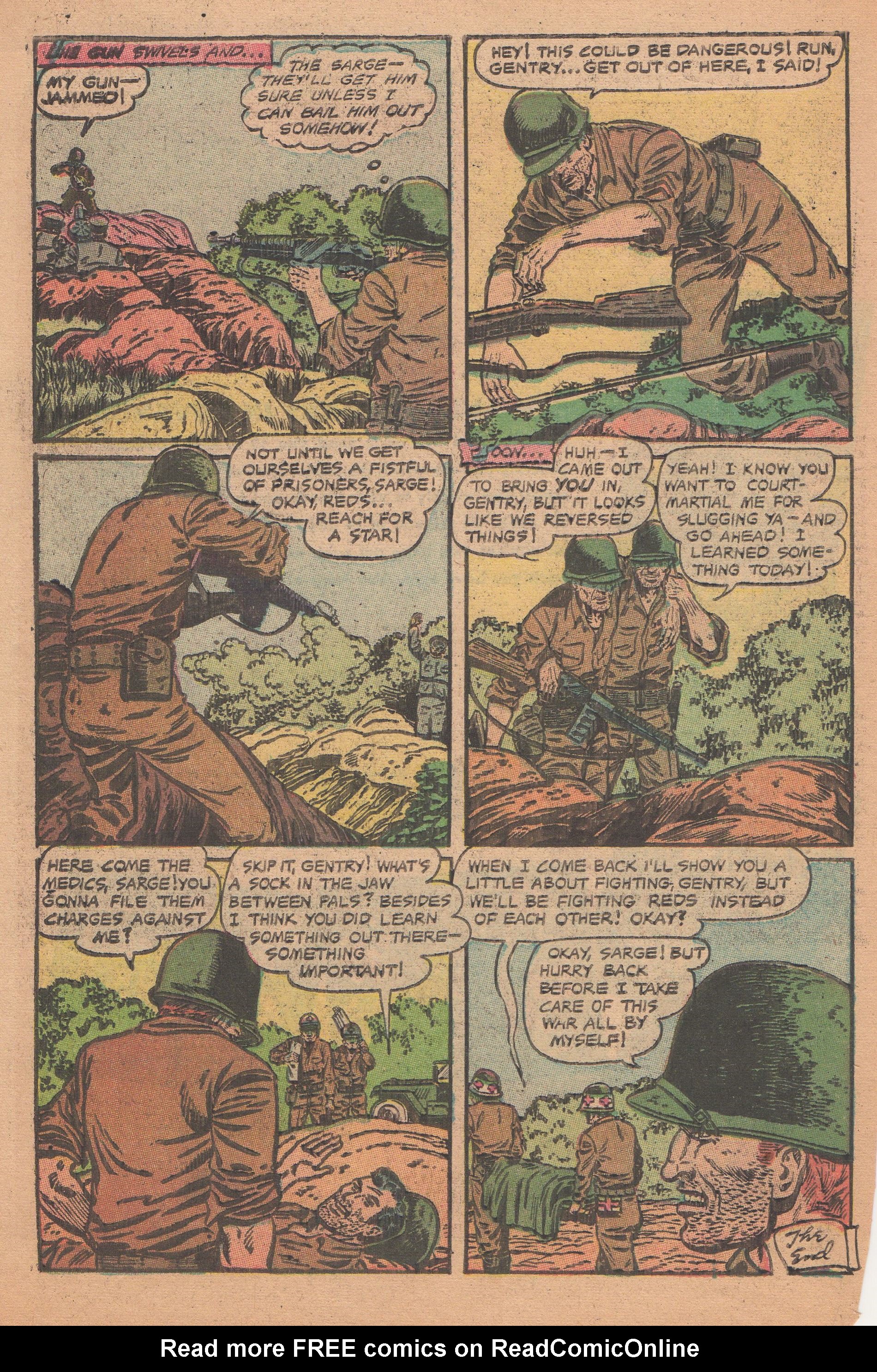 Read online Men in Action (1957) comic -  Issue #6 - 34