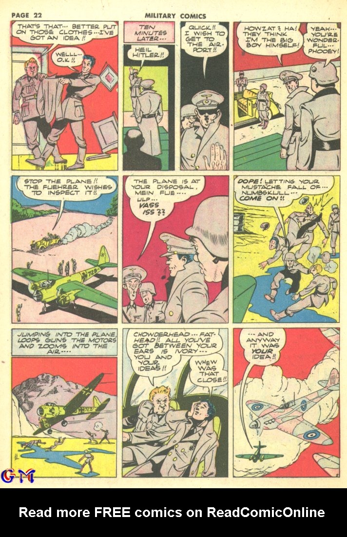 Read online Military Comics comic -  Issue #10 - 24