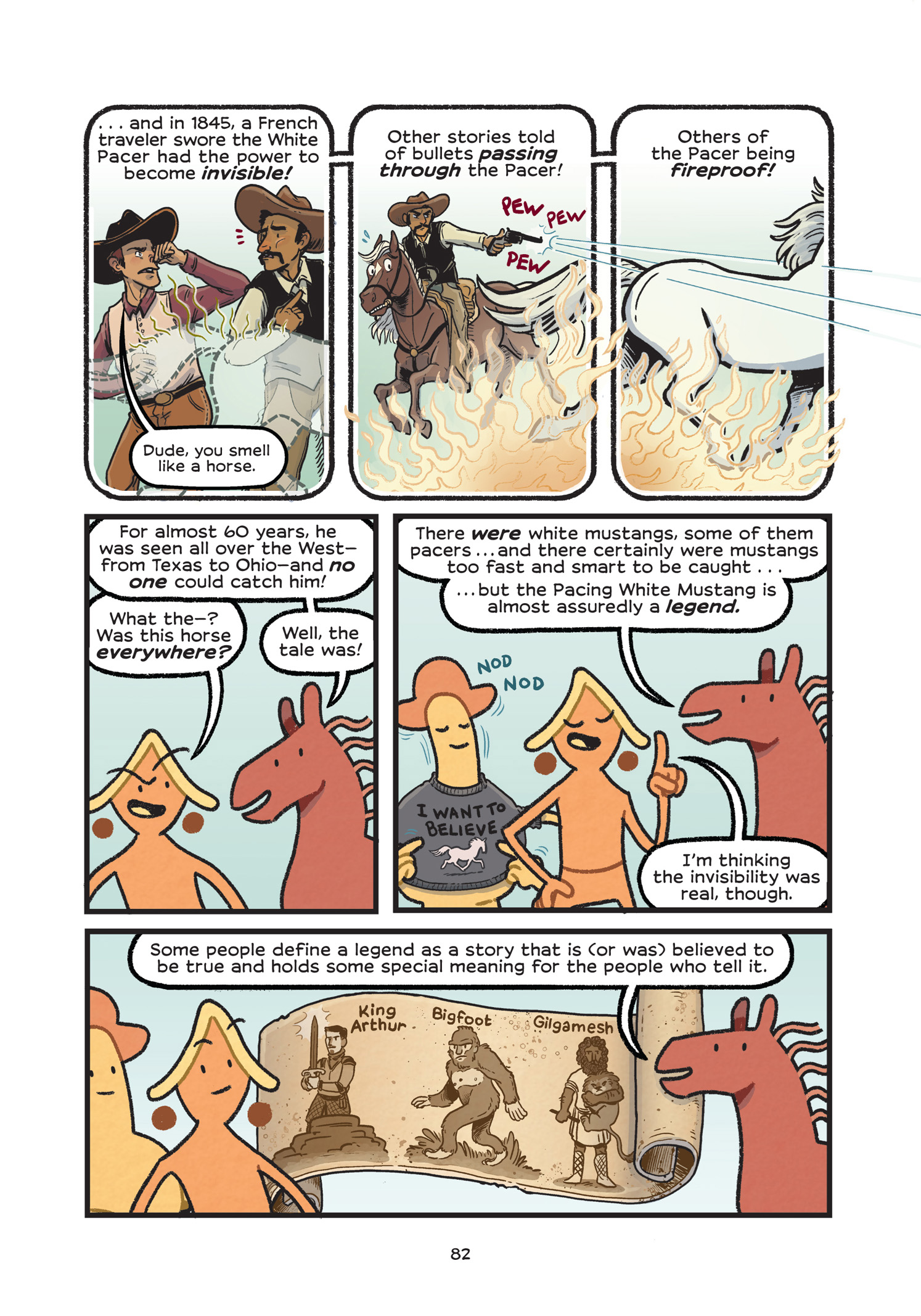 Read online History Comics comic -  Issue # The Wild Mustang - Horses of the American West - 78