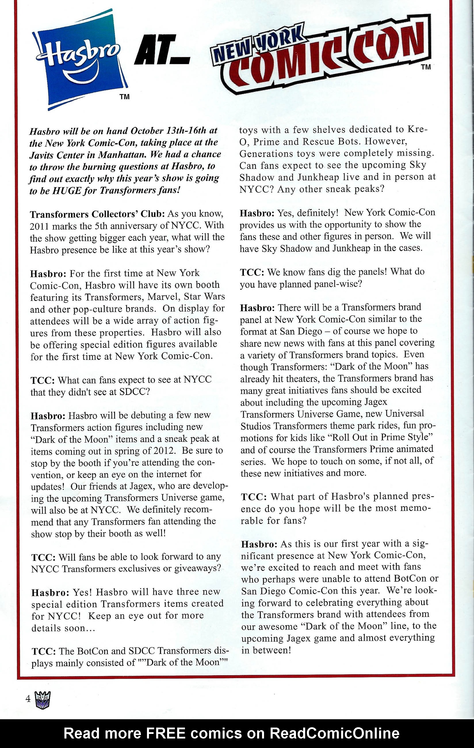 Read online Transformers: Collectors' Club comic -  Issue #41 - 4