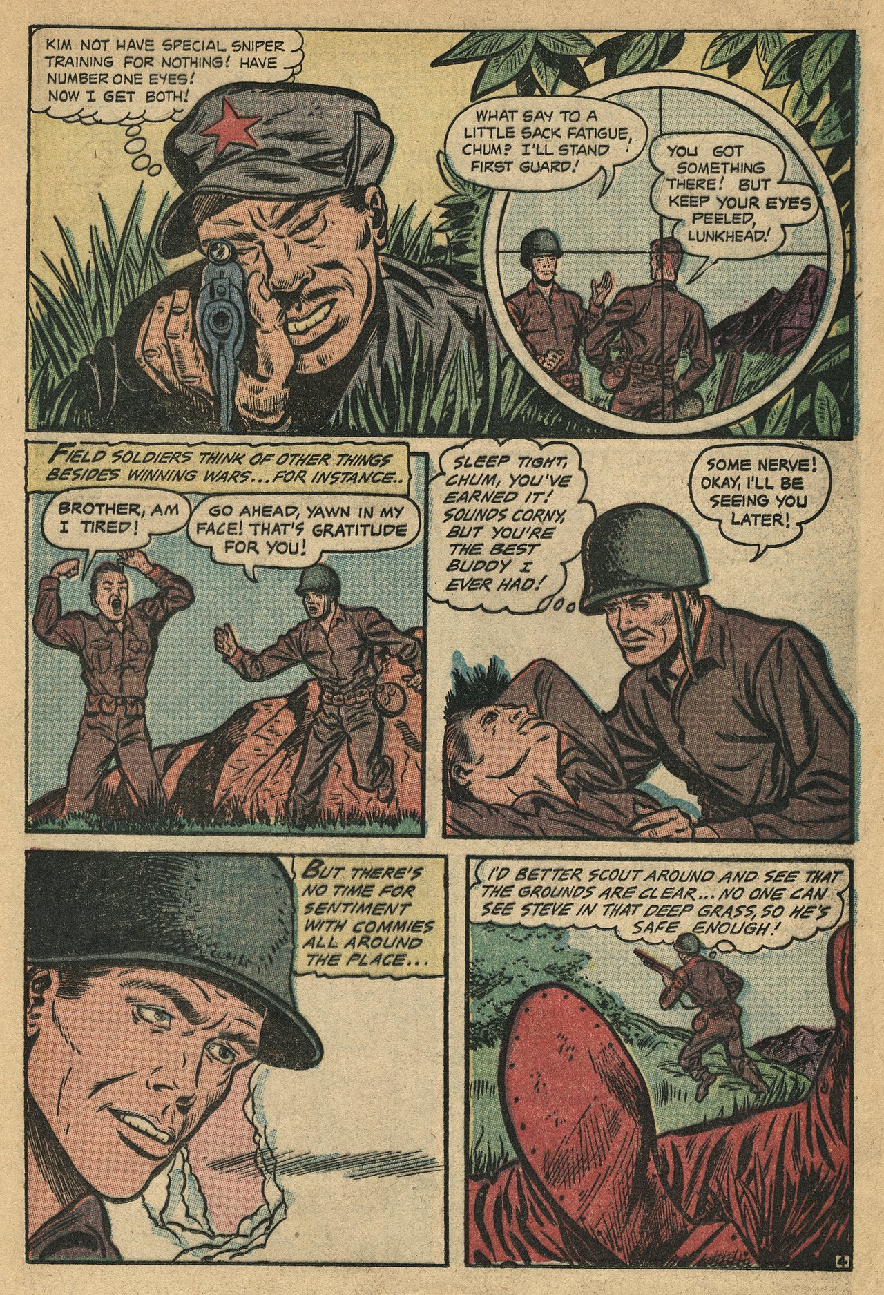 Read online Men in Action (1957) comic -  Issue #4 - 15