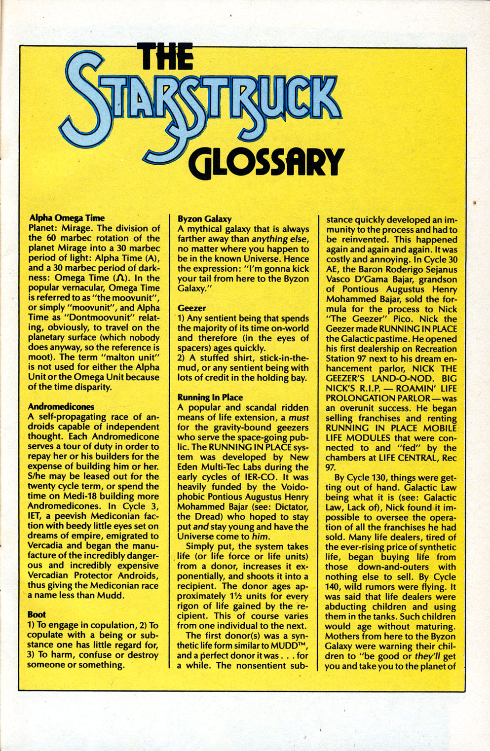 Read online Starstruck (1985) comic -  Issue #3 - 33