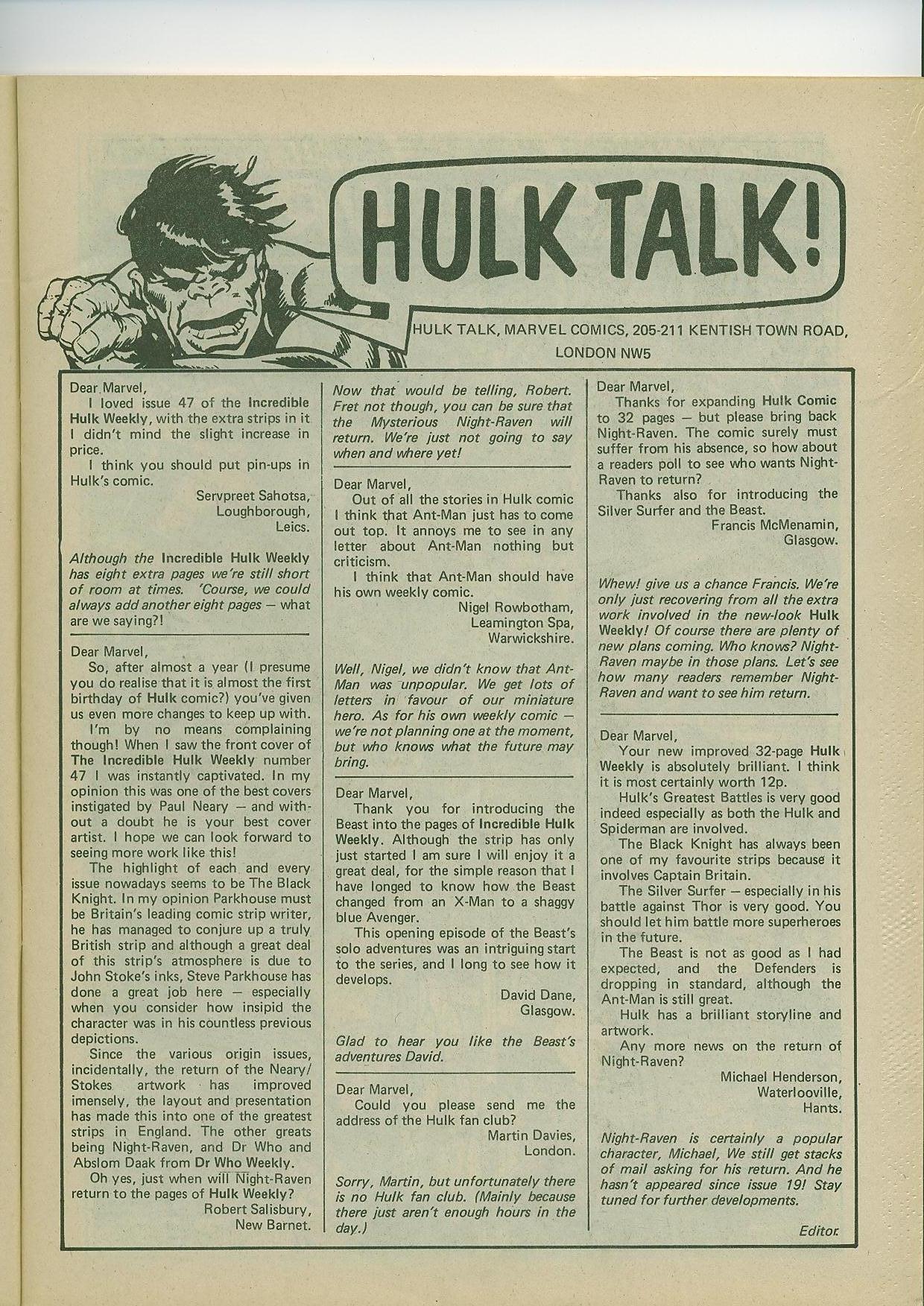 Read online The Incredible Hulk Weekly comic -  Issue #56 - 9