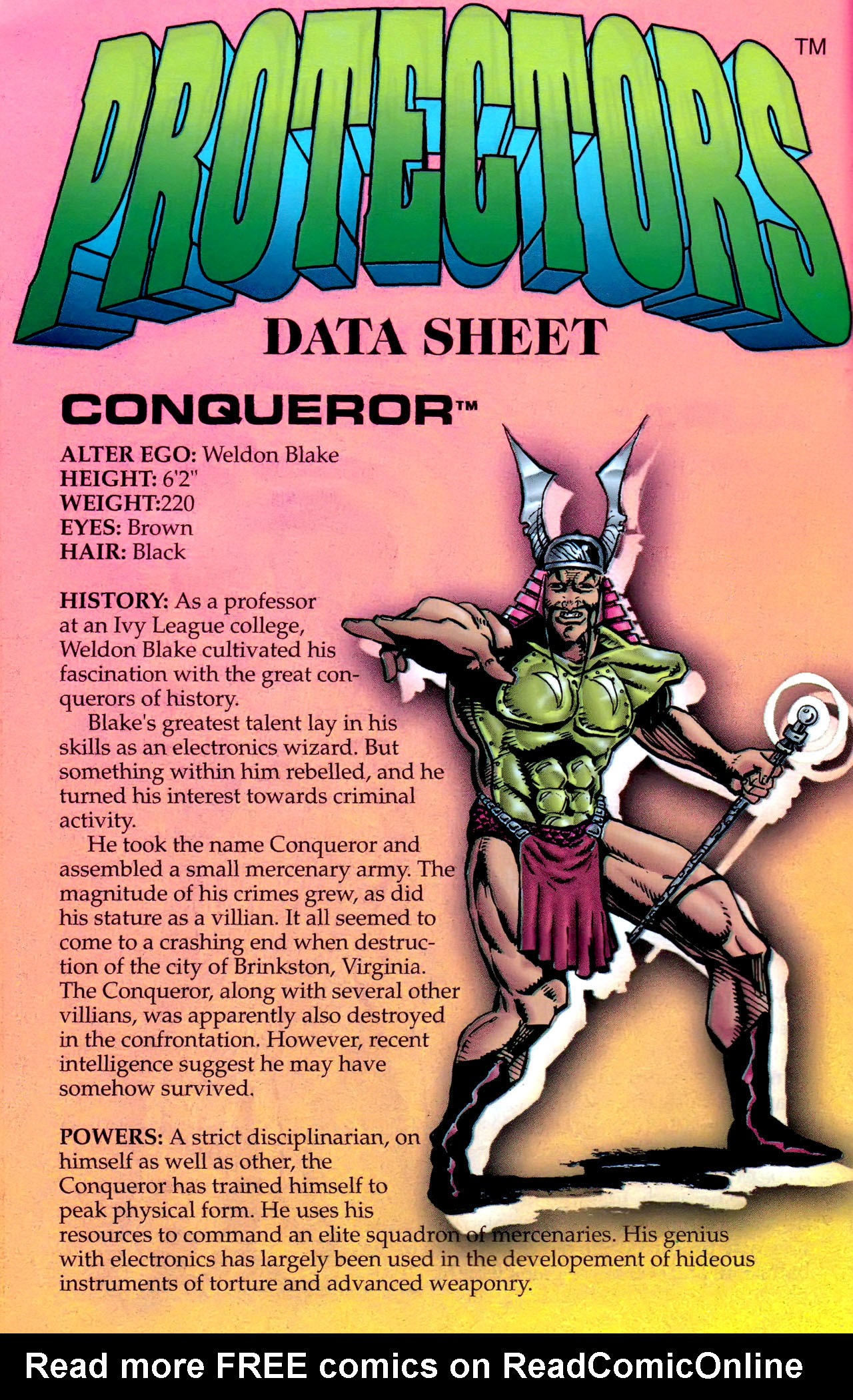 Read online The Protectors comic -  Issue # _Handbook - 8