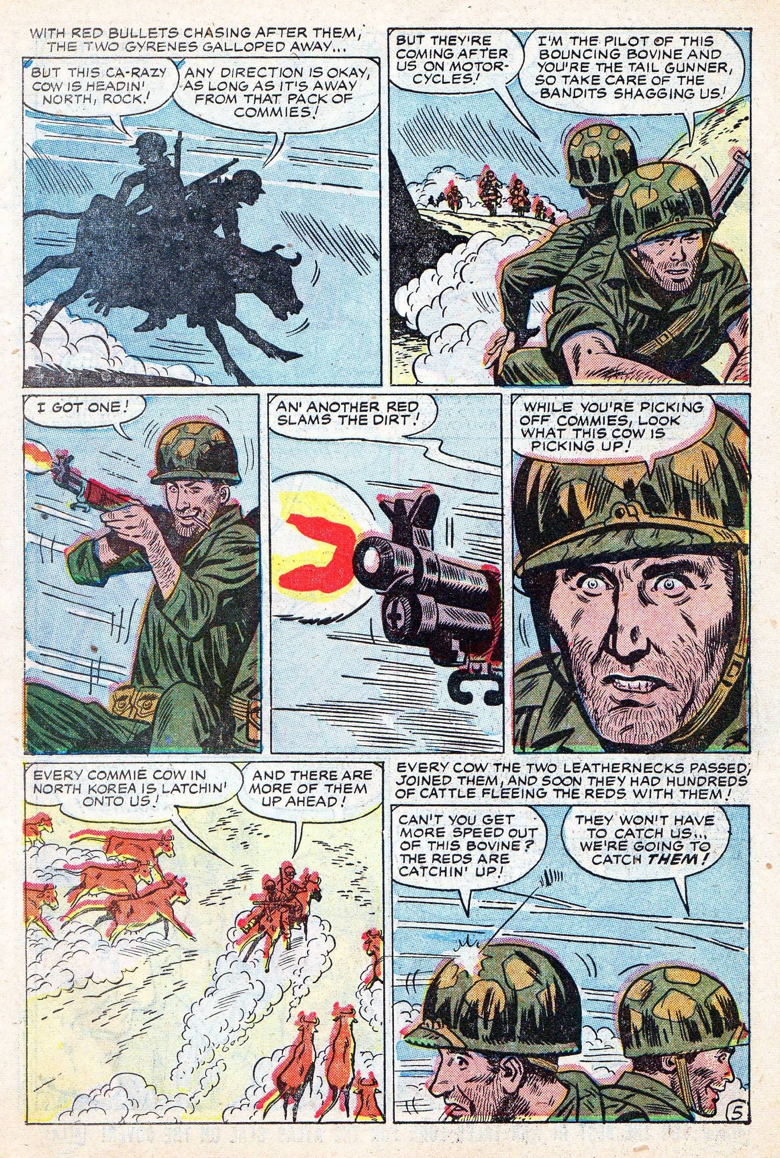 Read online Marines in Action comic -  Issue #4 - 7