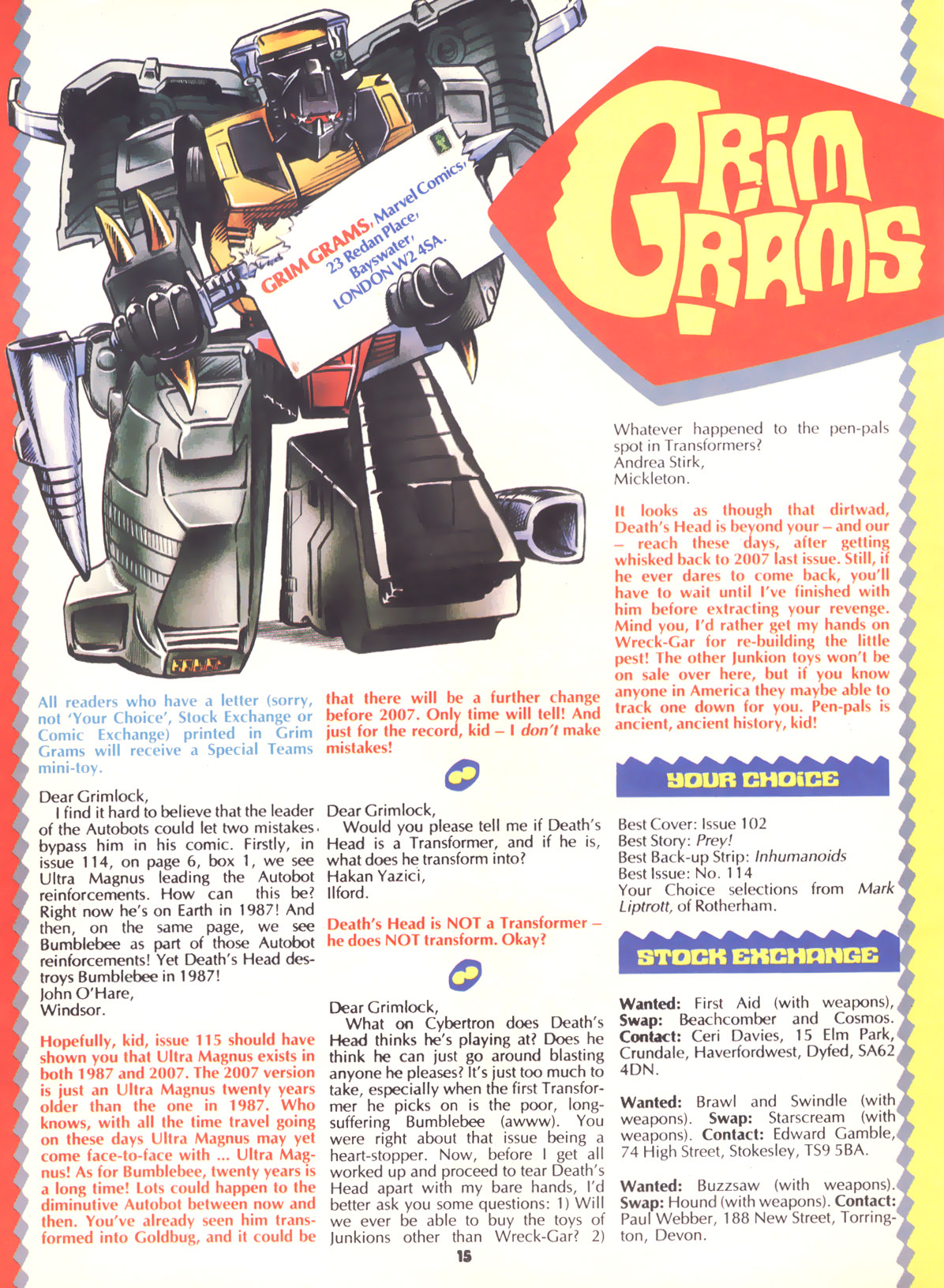 Read online The Transformers (UK) comic -  Issue #121 - 14
