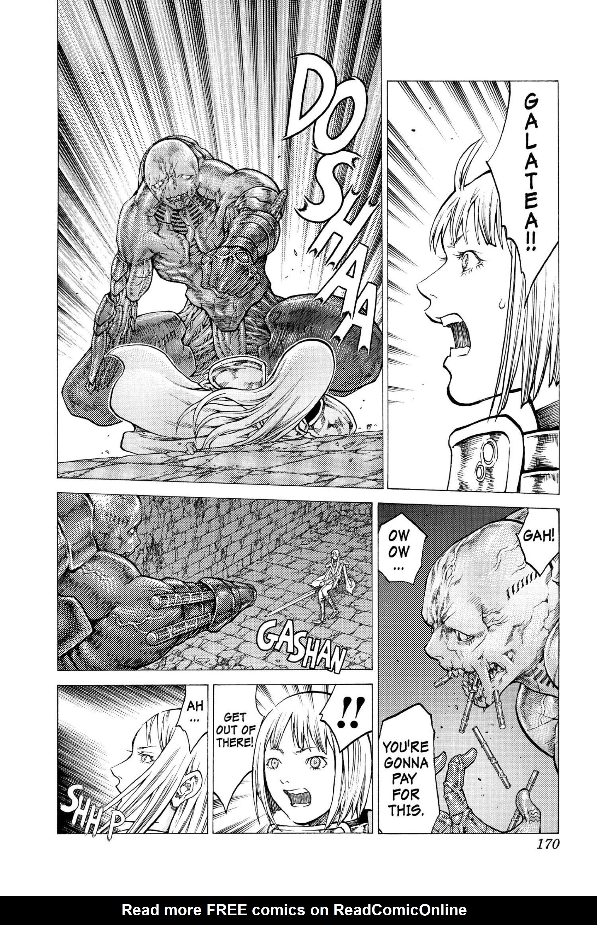 Read online Claymore comic -  Issue #8 - 158