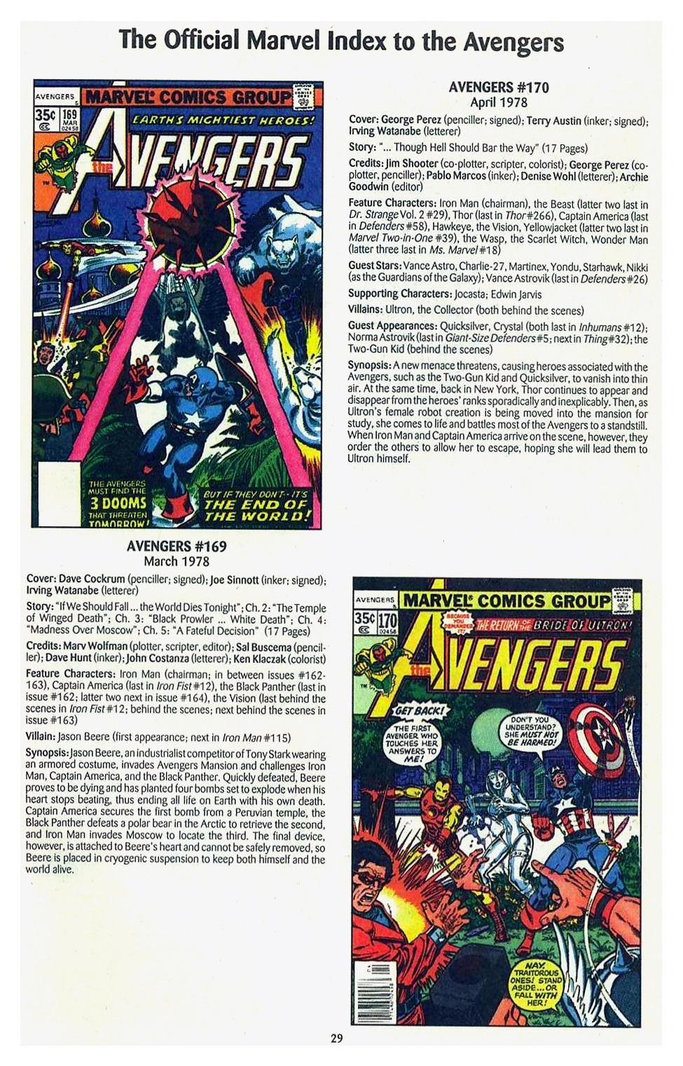 Read online The Official Marvel Index to the Avengers comic -  Issue #3 - 31