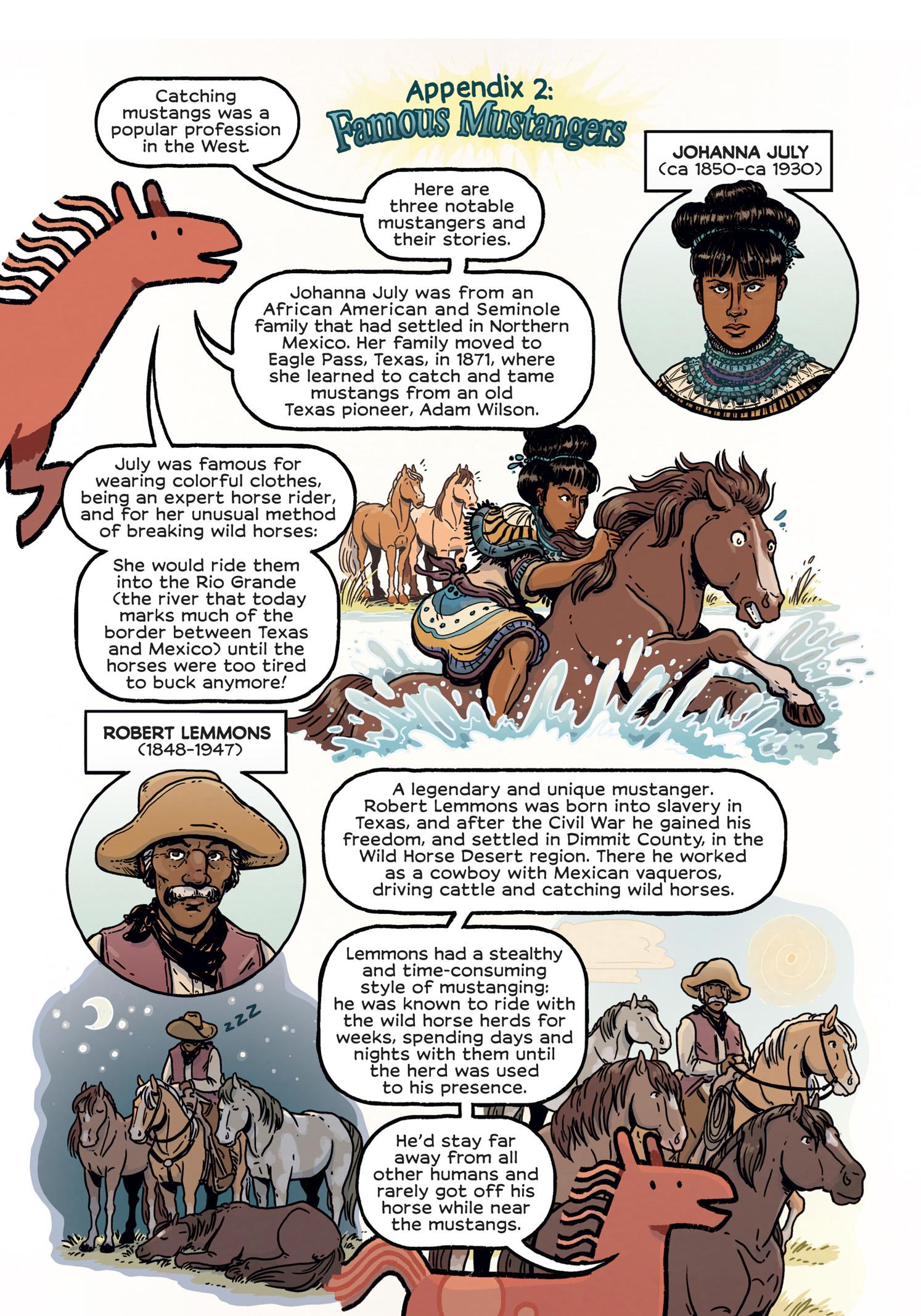 Read online History Comics comic -  Issue # The Wild Mustang - Horses of the American West - 123