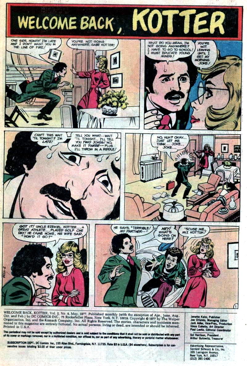 Read online Welcome Back, Kotter comic -  Issue #4 - 2