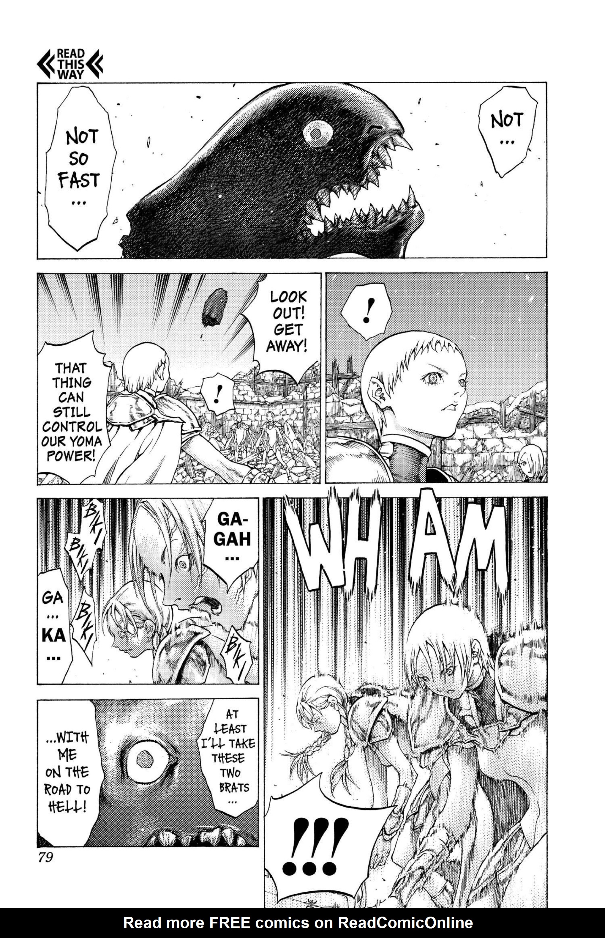Read online Claymore comic -  Issue #10 - 73