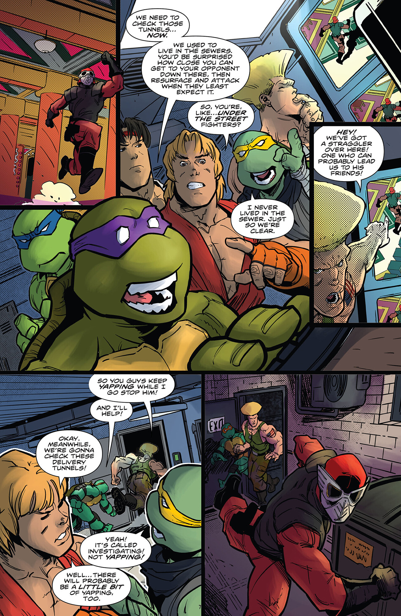 Read online Teenage Mutant Ninja Turtles vs. Street Fighter comic -  Issue #3 - 7