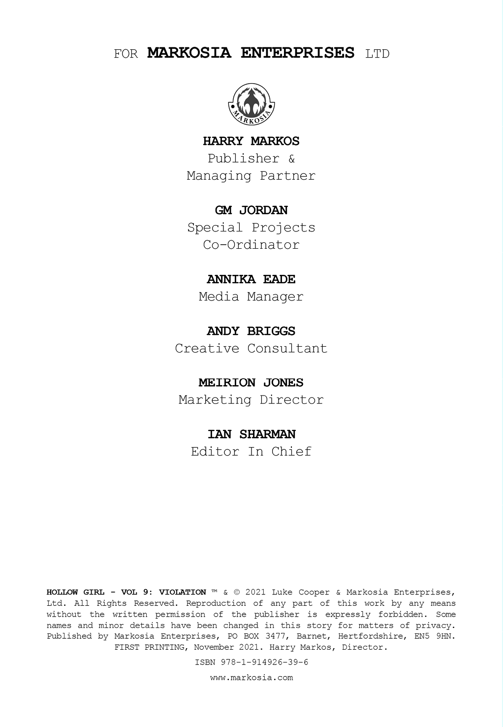 Read online Hollow Girl comic -  Issue #9 - 3