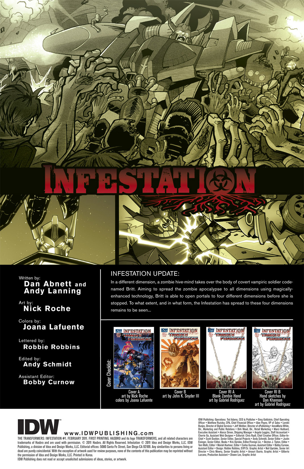 Read online Transformers: Infestation comic -  Issue #1 - 4