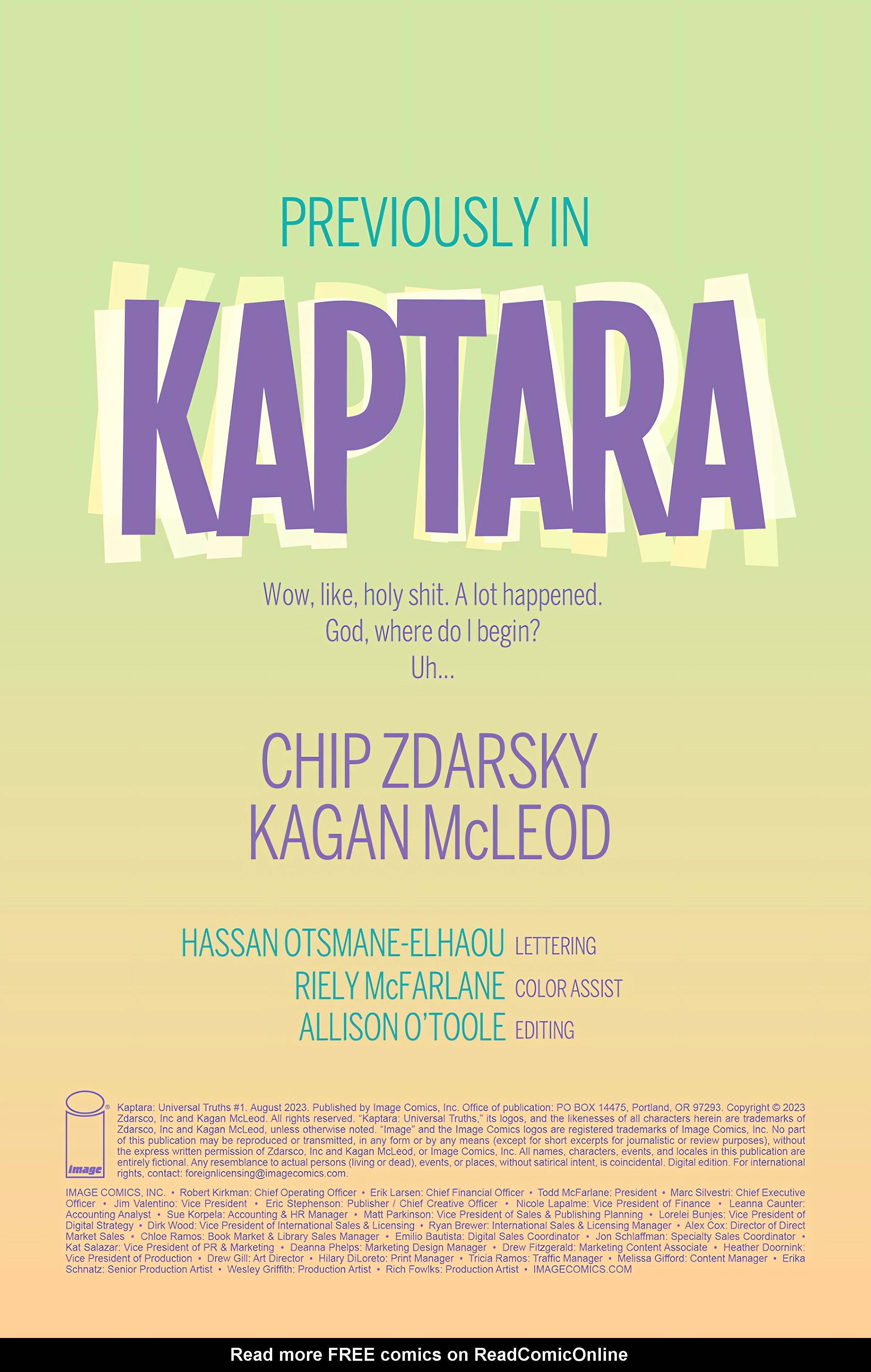 Read online Kaptara: Universal Truths comic -  Issue #1 - 2