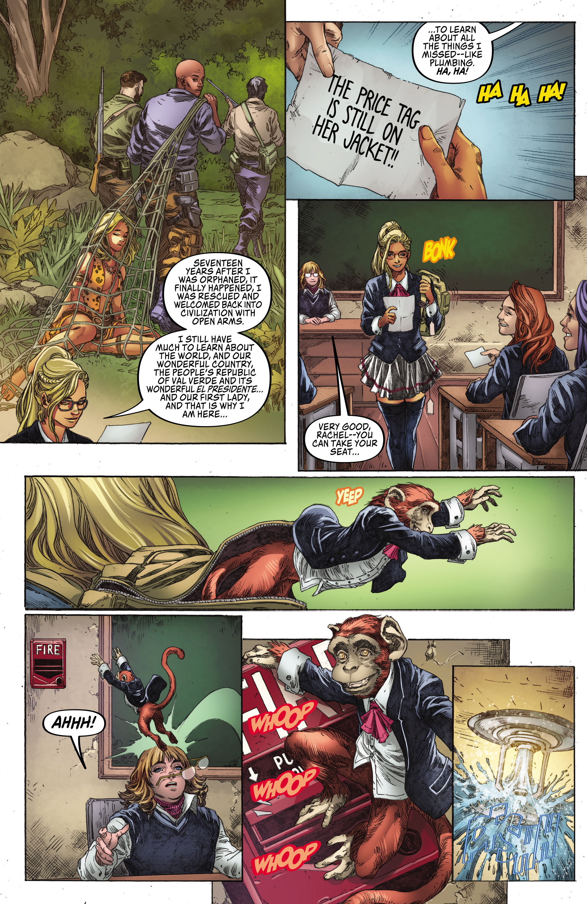 Read online Sheena Queen of the Jungle: Fatal Exams comic -  Issue #1 - 10