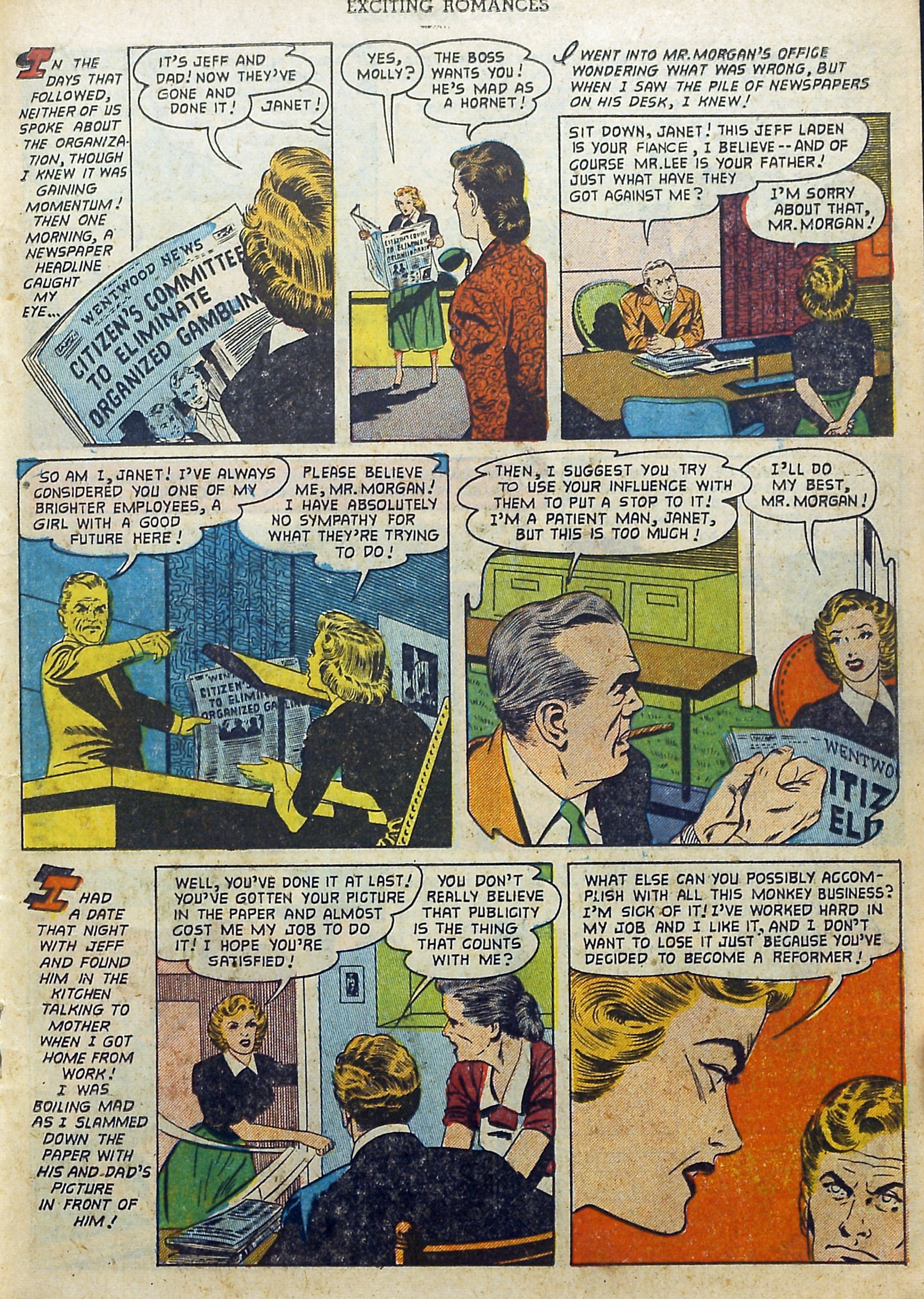 Read online Exciting Romances comic -  Issue #12 - 19