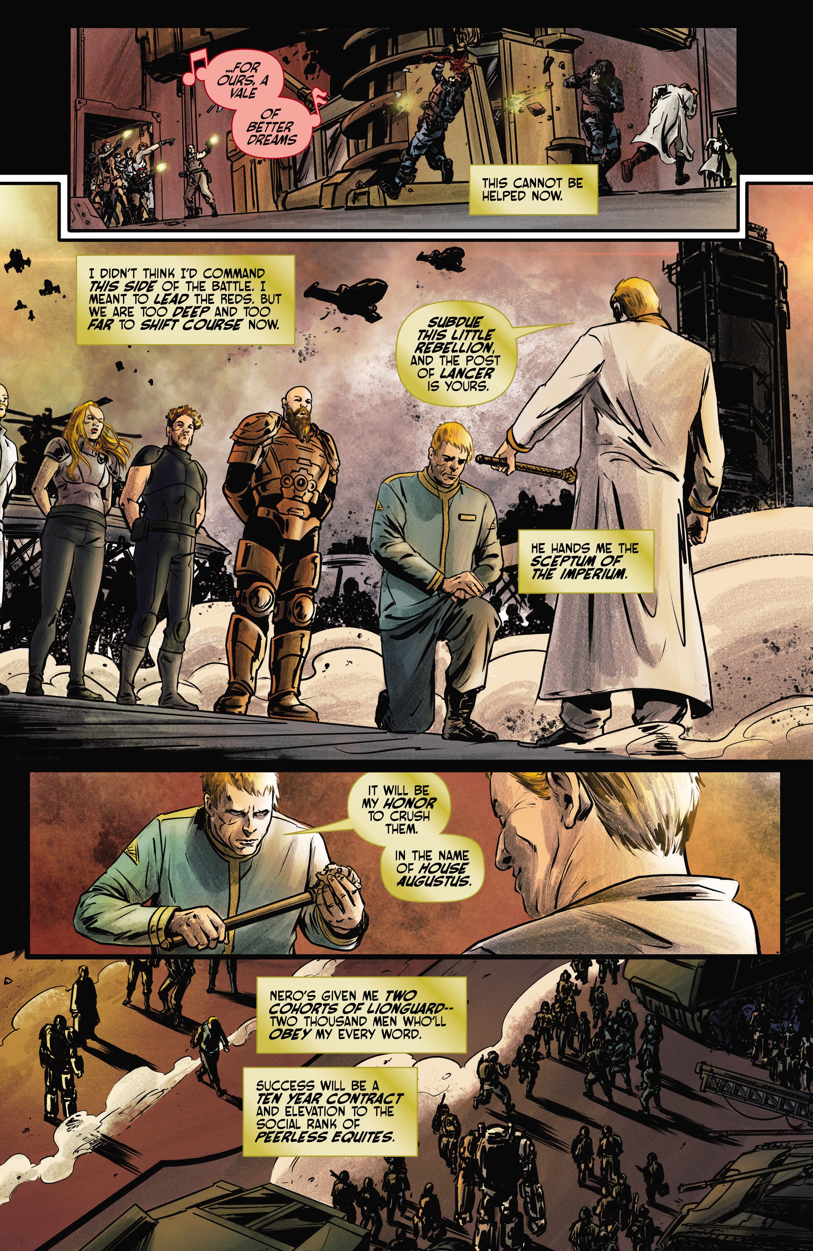 Read online Pierce Brown's Red Rising: Sons of Ares: Forbidden Song comic -  Issue # TPB - 93