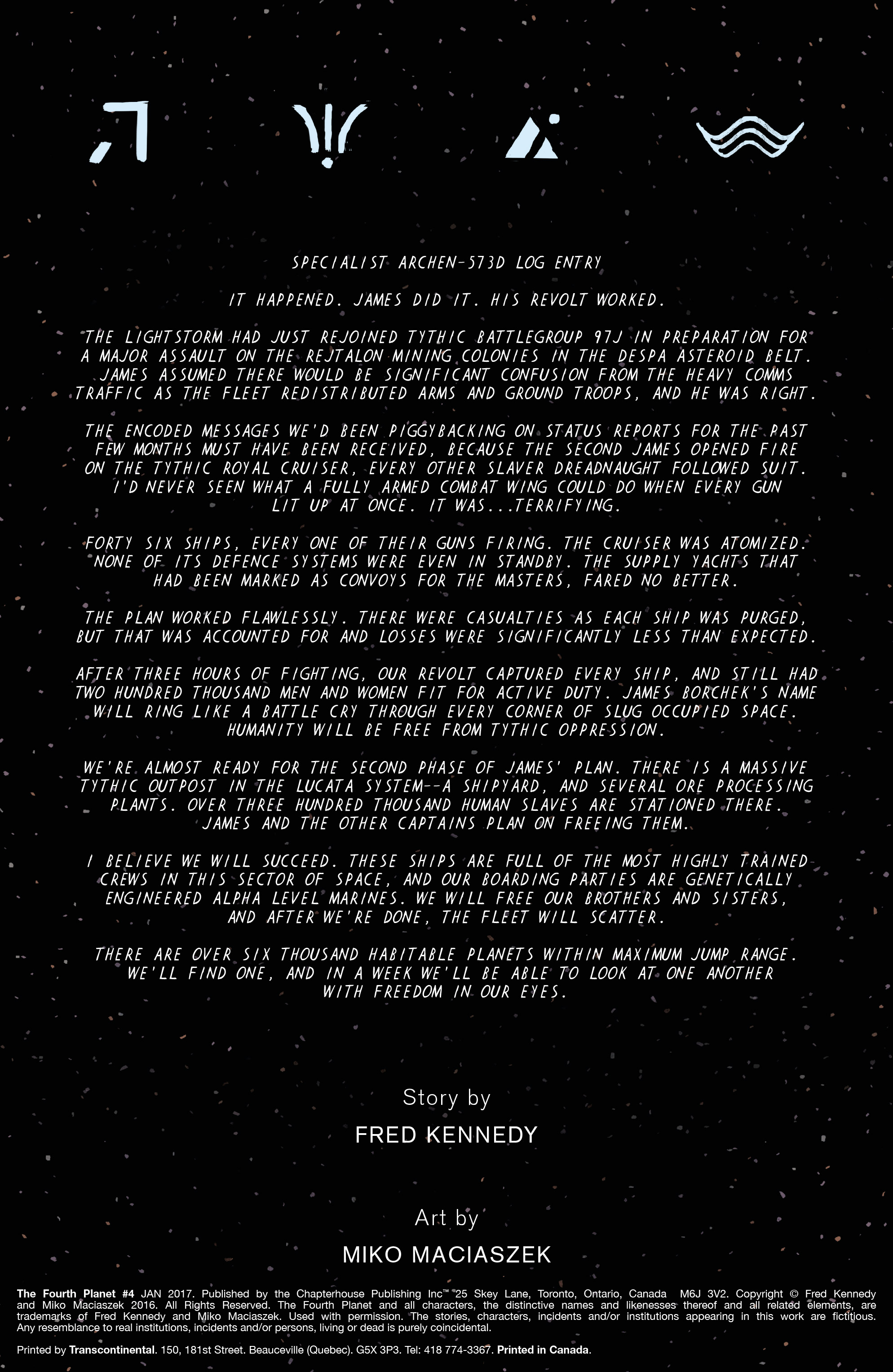 Read online The Fourth Planet comic -  Issue #4 - 2