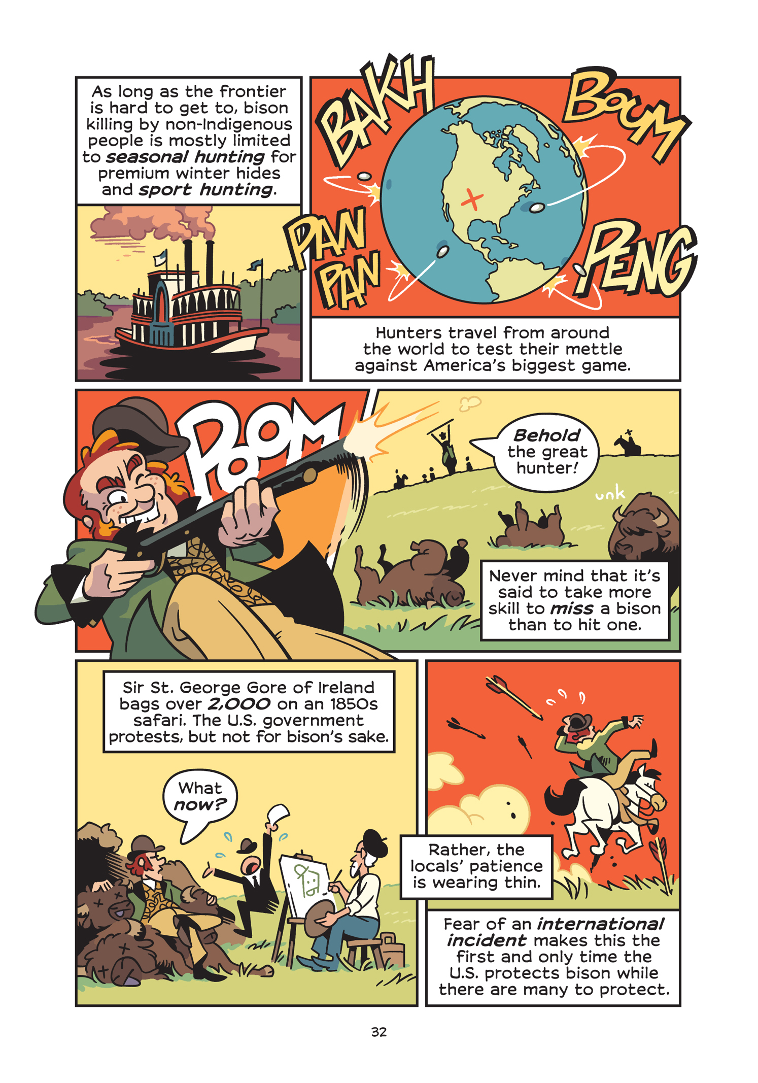 Read online History Comics comic -  Issue # The American Bison - The Buffalos Survival Tale - 38