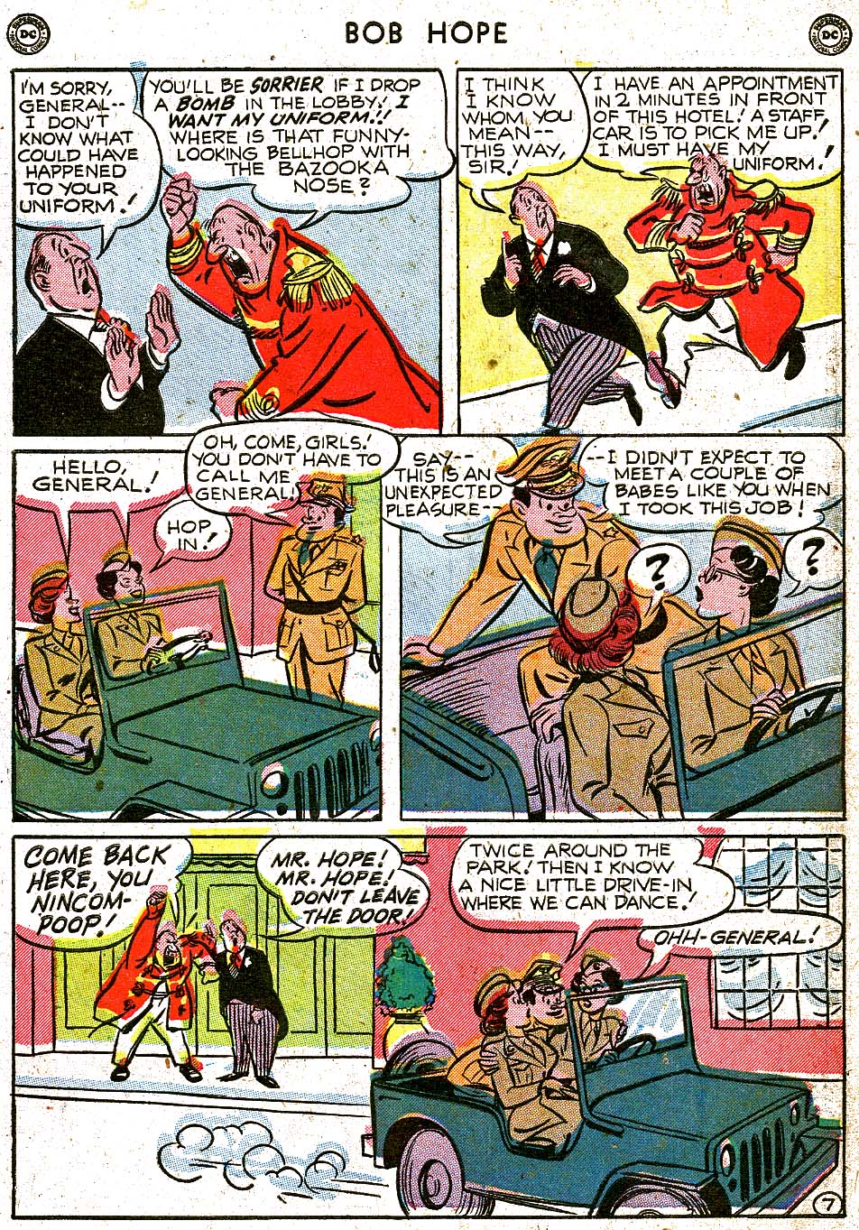 Read online The Adventures of Bob Hope comic -  Issue #8 - 9
