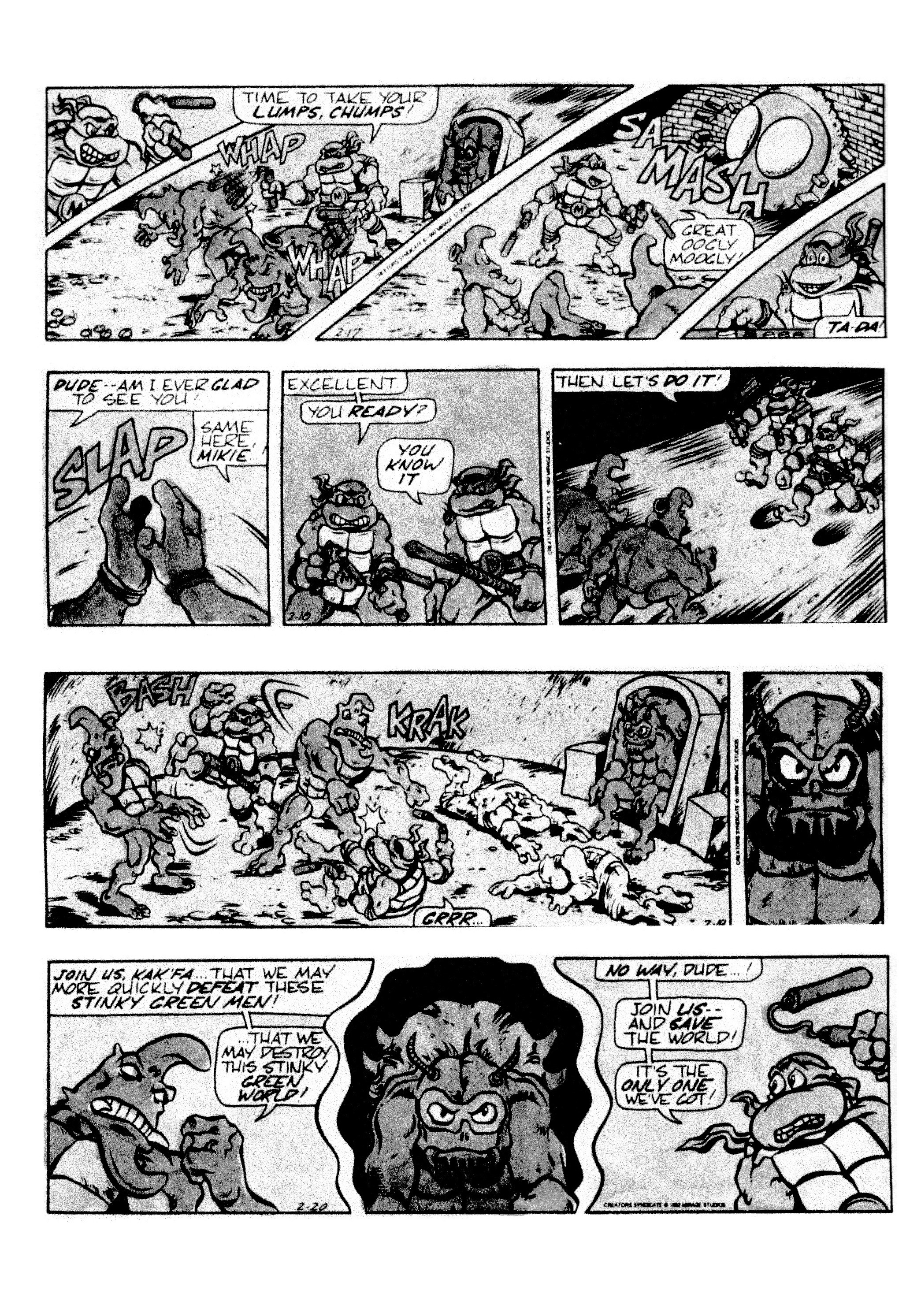 Read online Teenage Mutant Ninja Turtles: Complete Newspaper Daily Comic Strip Collection comic -  Issue # TPB 2 (Part 1) - 92