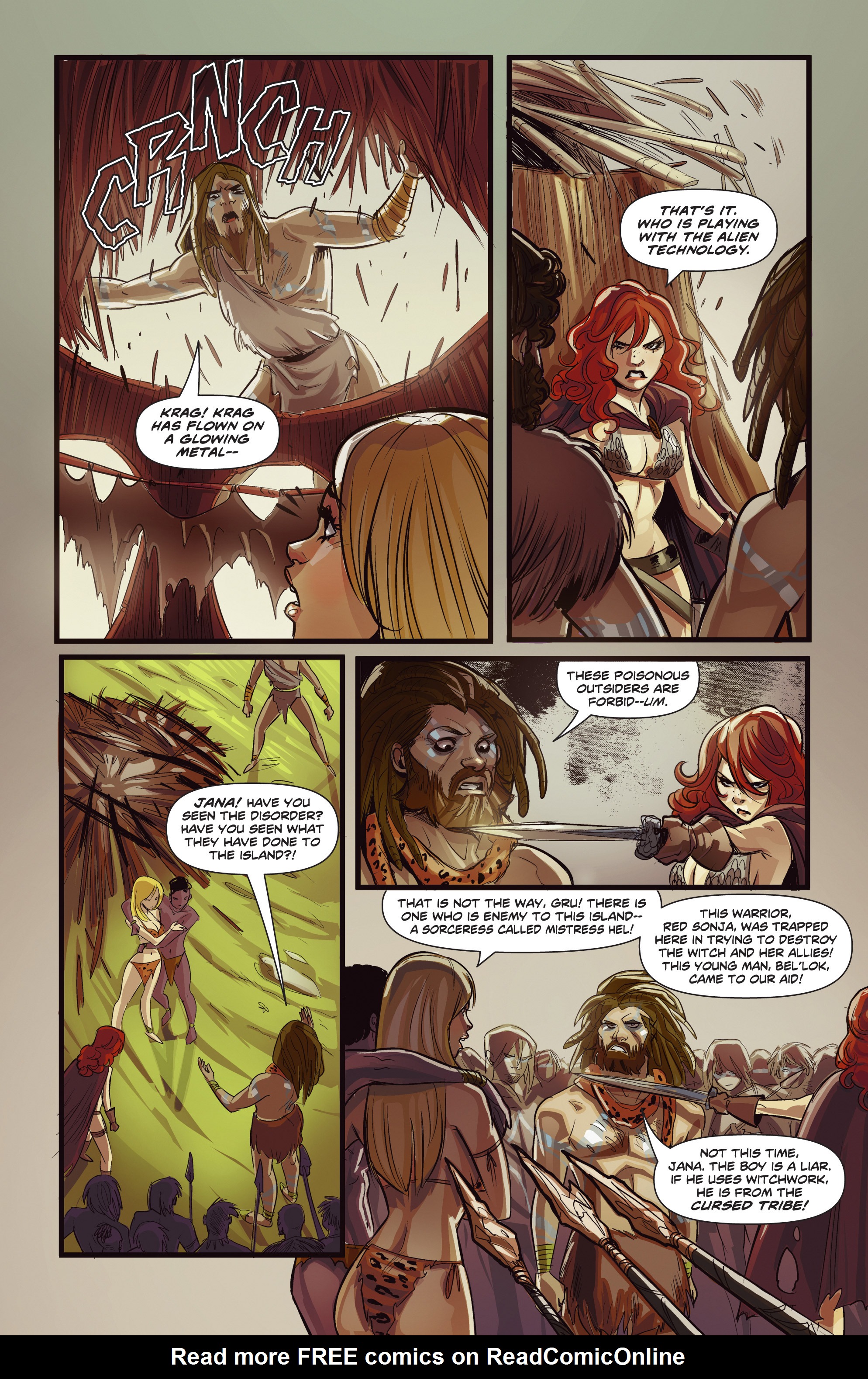 Read online Swords of Sorrow: Red Sonja & Jungle Girl comic -  Issue #2 - 9