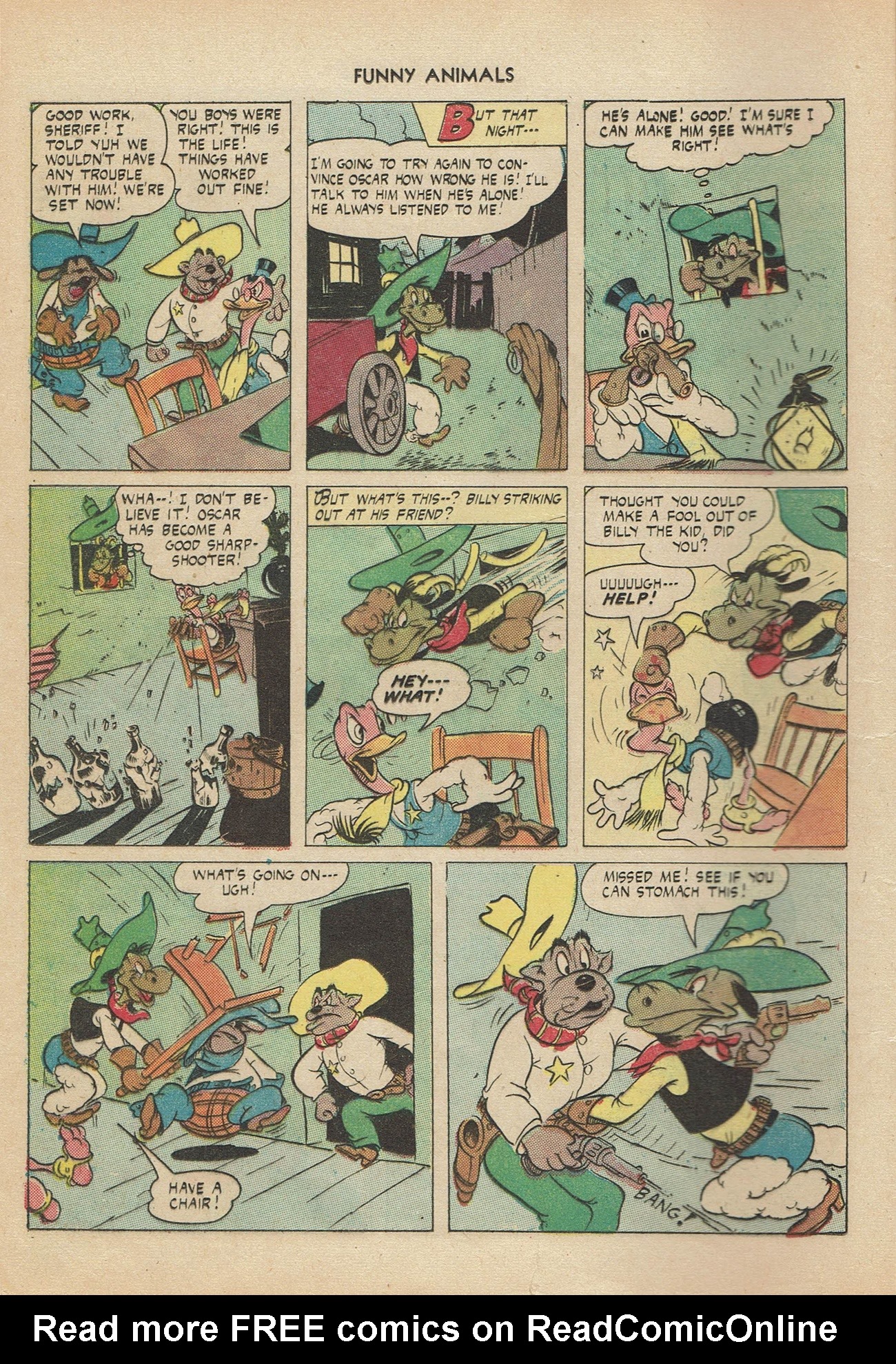 Read online Fawcett's Funny Animals comic -  Issue #39 - 16