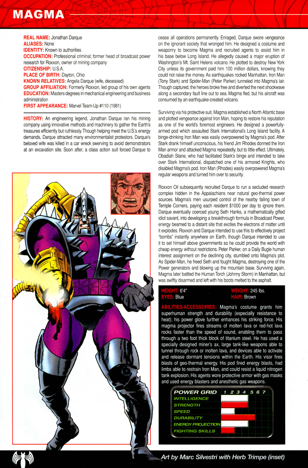 Read online The Official Handbook of the Marvel Universe: Spider-Man: Back In Black Handbook comic -  Issue # Full - 18